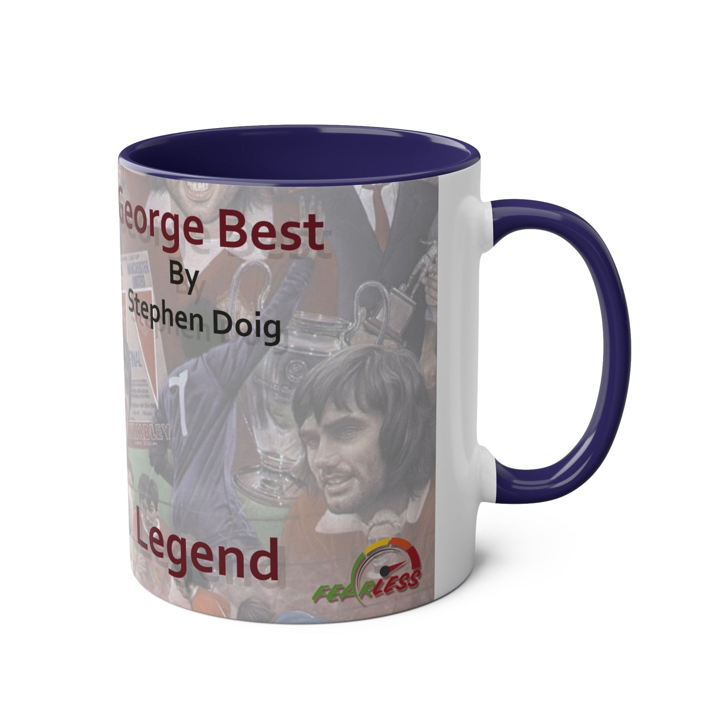 Coffee Mug - George Best Legend 11oz Two-Tone
