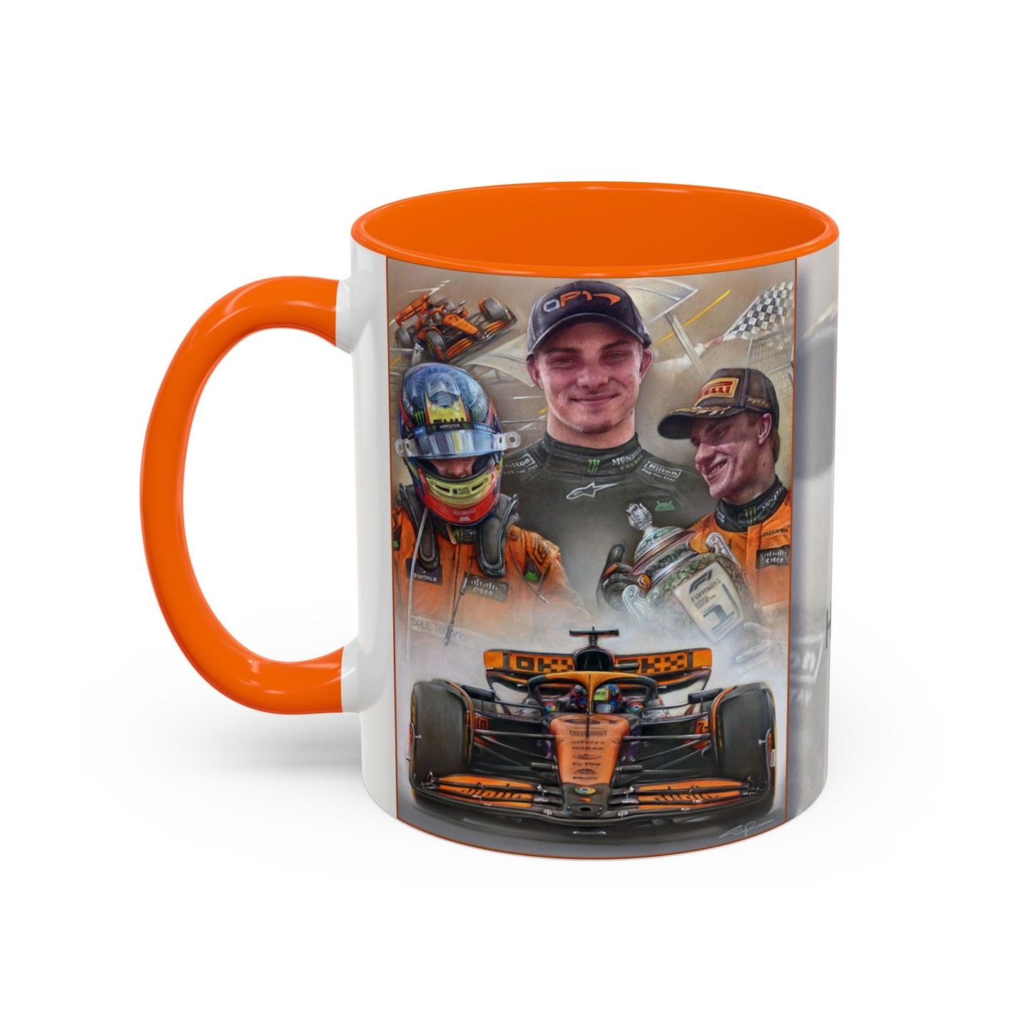Oscar Piastri - Maiden Victory - Hungary 2024 Coffee Mug 11oz by Stephen Doig