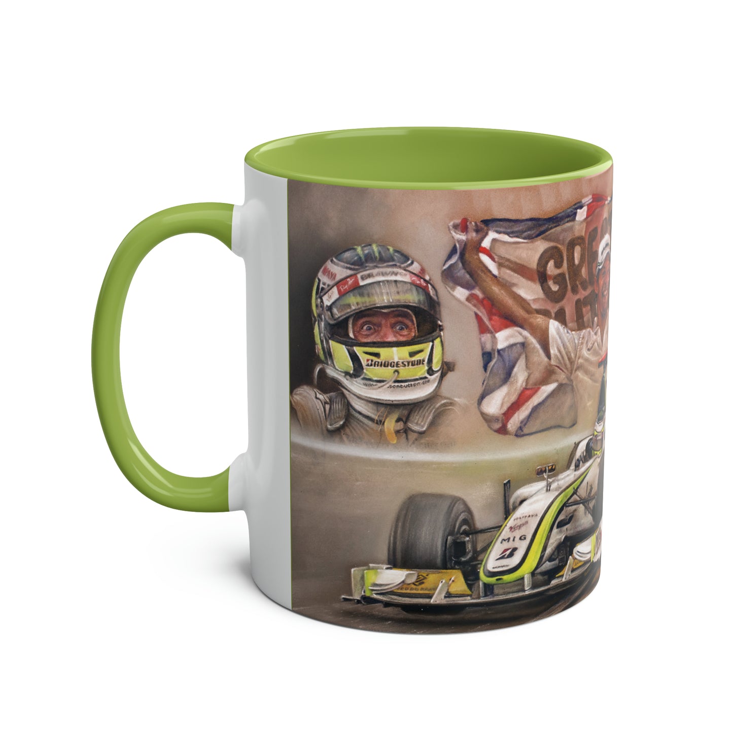 Jenson Button. 2009 - Two-Tone Coffee Mug, 11oz