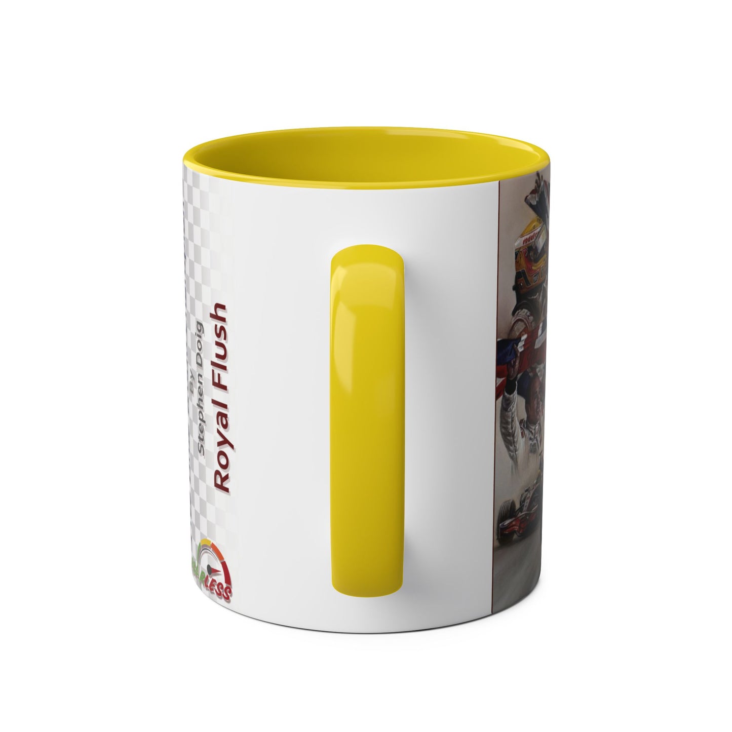 Lewis Hamilton. Five Time World Champion - Two-Tone Coffee Mug, 11oz