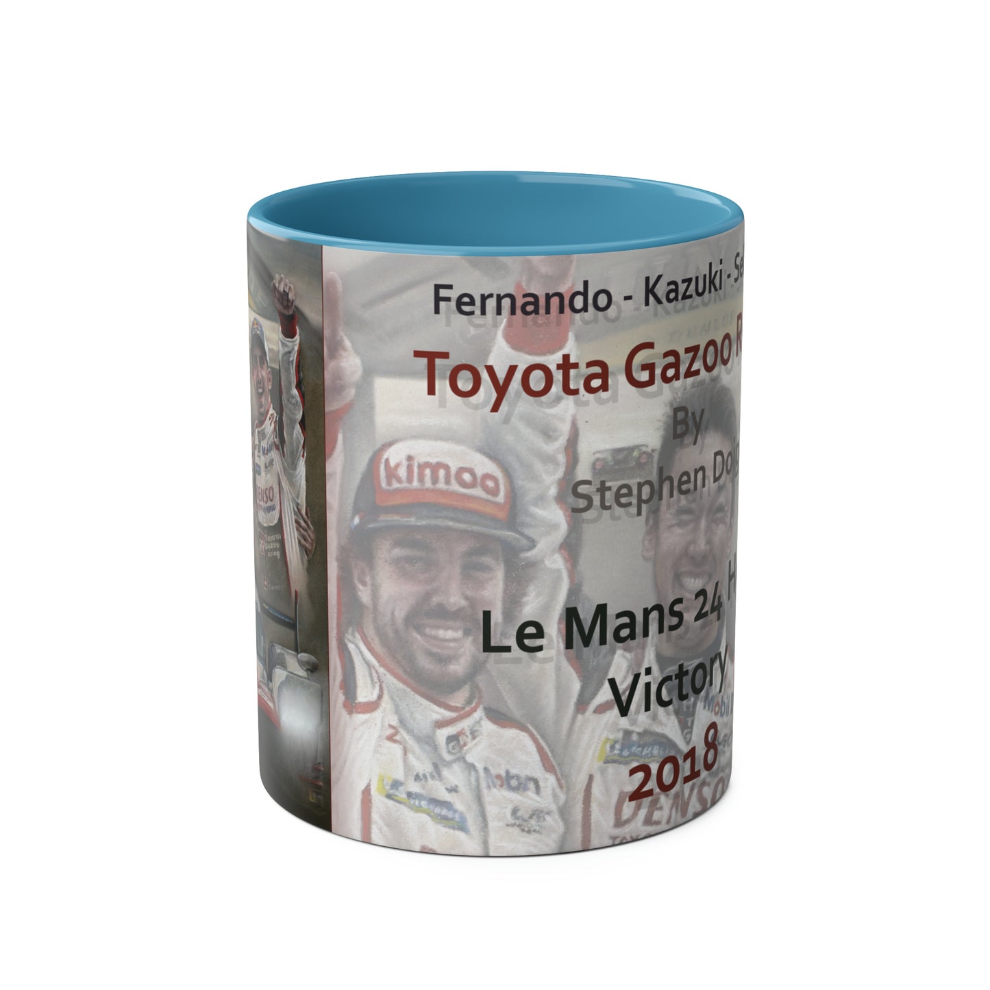 Fernando Alonso. Victory at Le Mans 2018 - Two-Tone Coffee Mug, 11oz