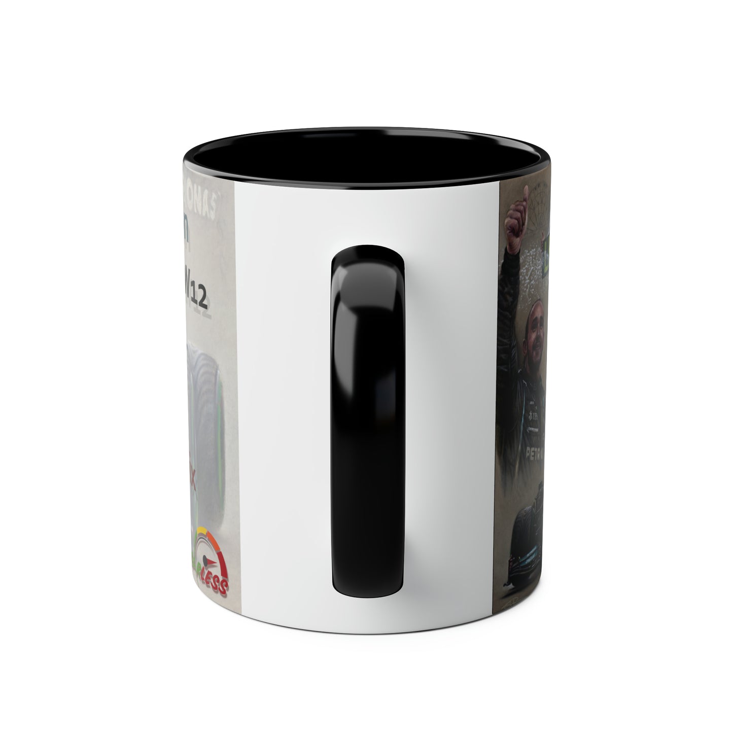 Lewis Hamilton. 100th Victory 2021 - Two-Tone Coffee Mug, 11oz