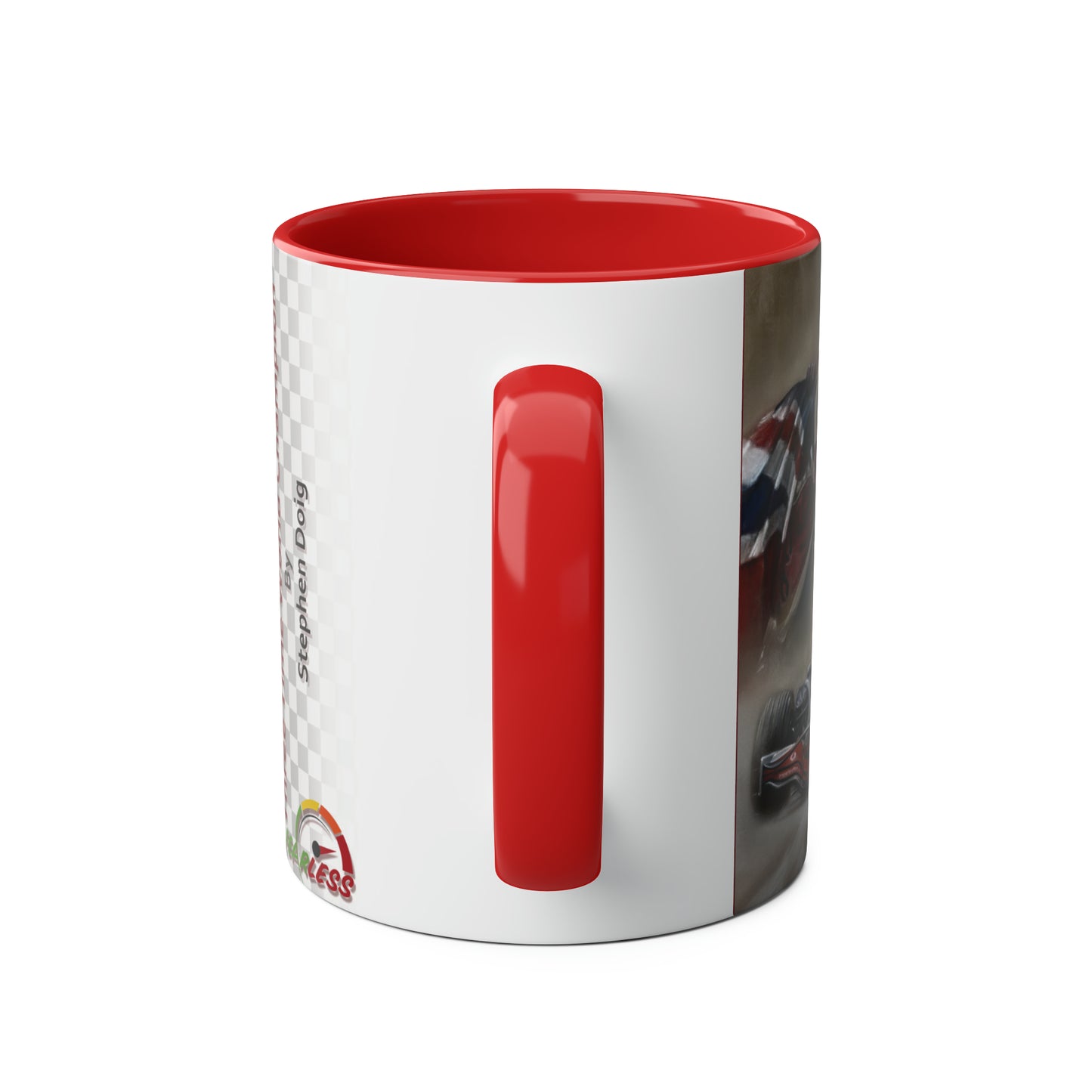 Lewis Hamilton. Three Time World Champion - Two-Tone Coffee Mug, 11oz