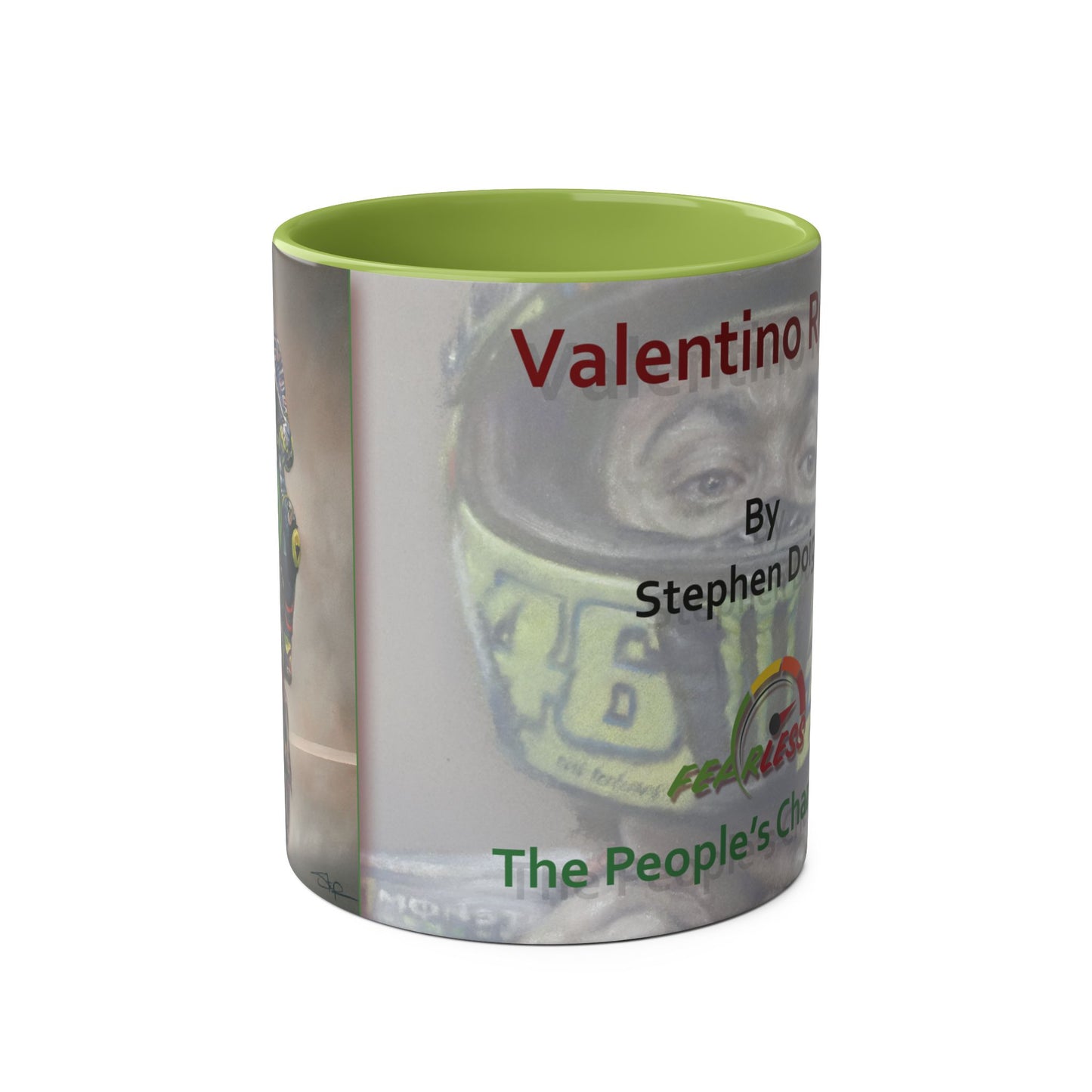 Valentino Rossi, The People's Champion, 11oz Two-Tone Coffee Mug
