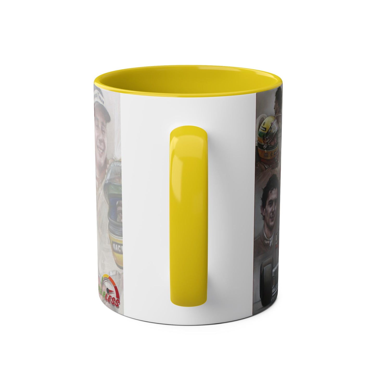Ayrton Senna. ICON - Two-Tone Coffee Mug, 11oz