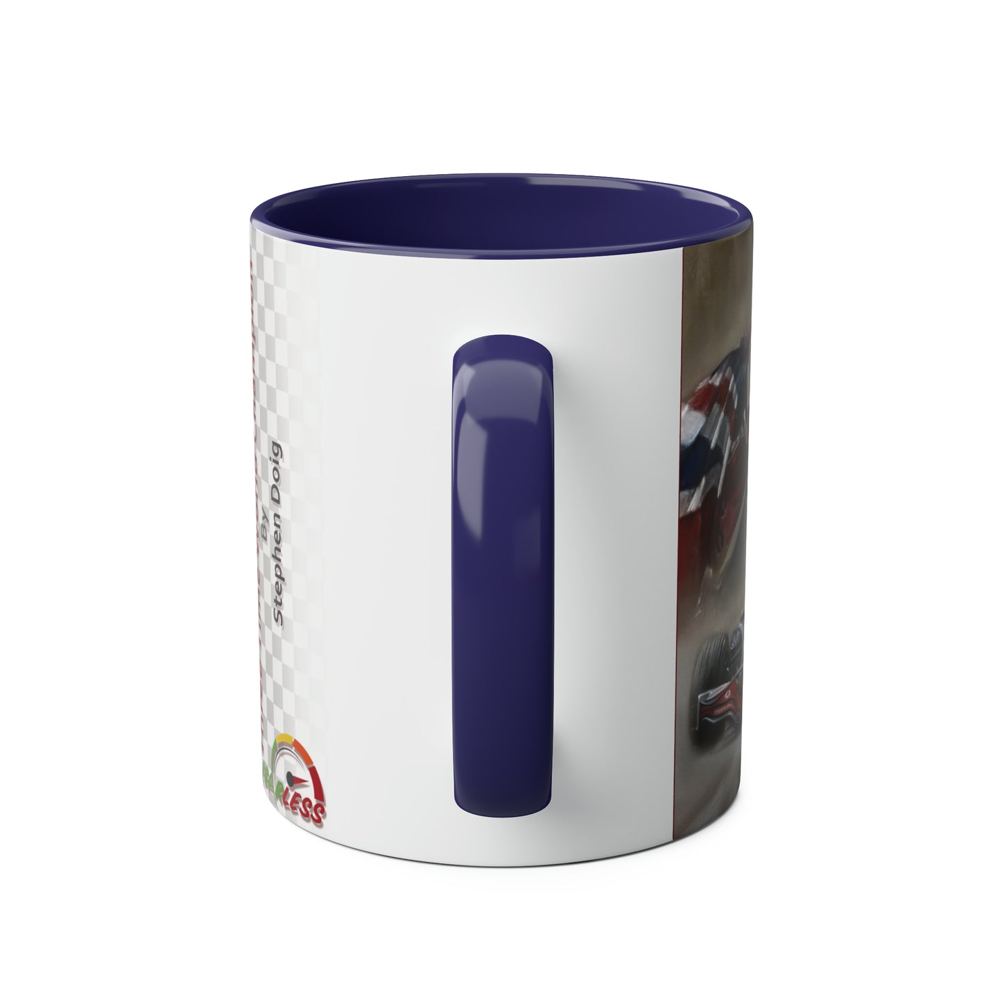 Lewis Hamilton. Three Time World Champion - Two-Tone Coffee Mug, 11oz