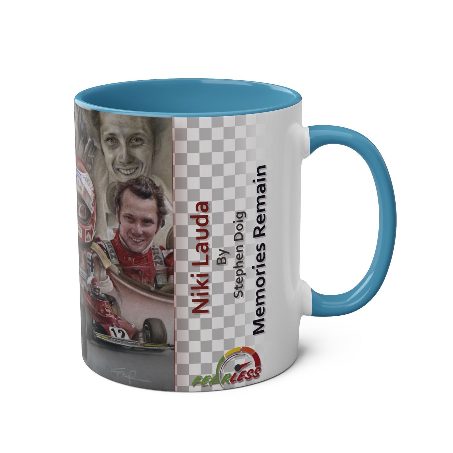Niki Lauda. Memories Remain - Two-Tone Coffee Mug, 11oz