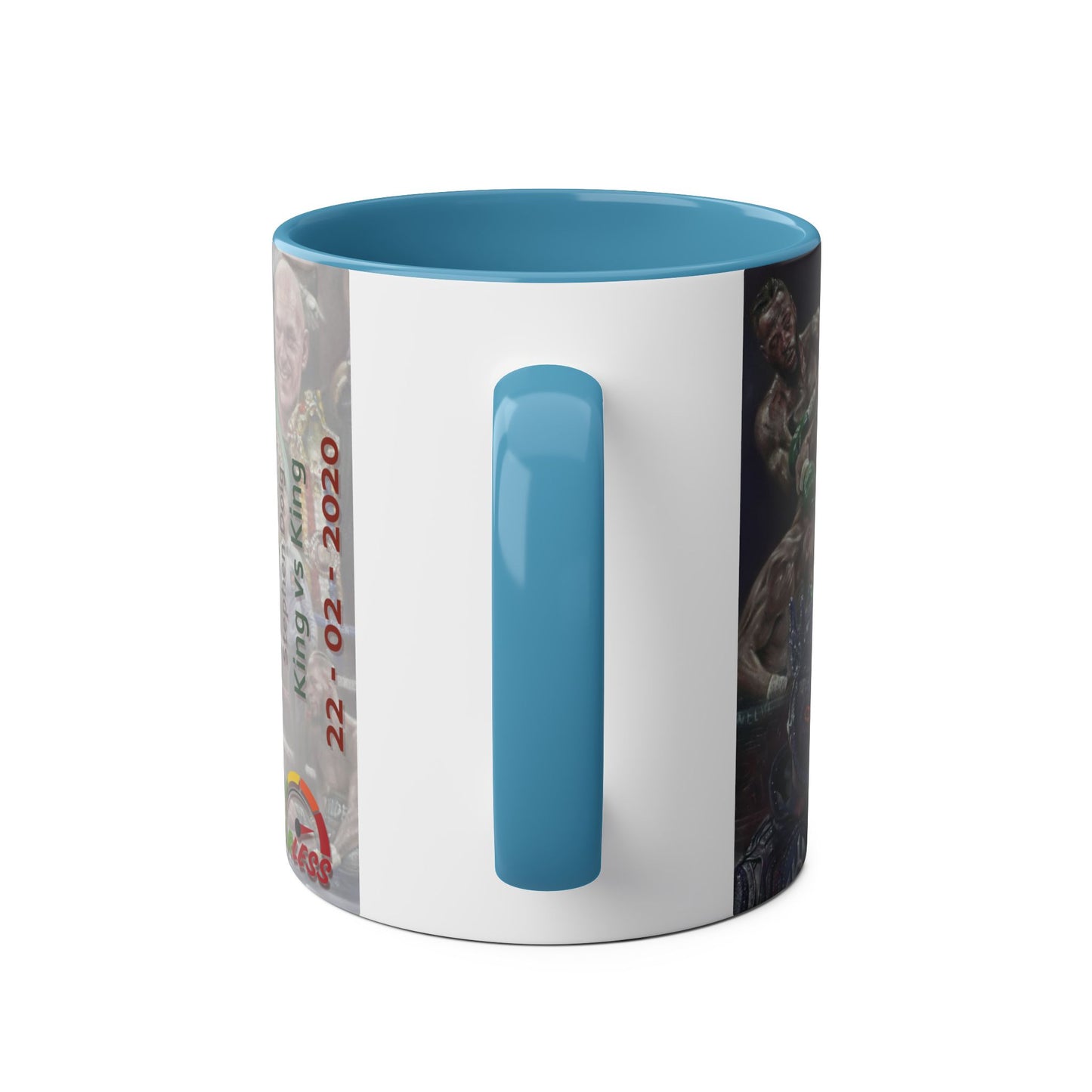 King vs King - Fury vs Wilder II- Two-Tone Coffee Mugs, 11oz