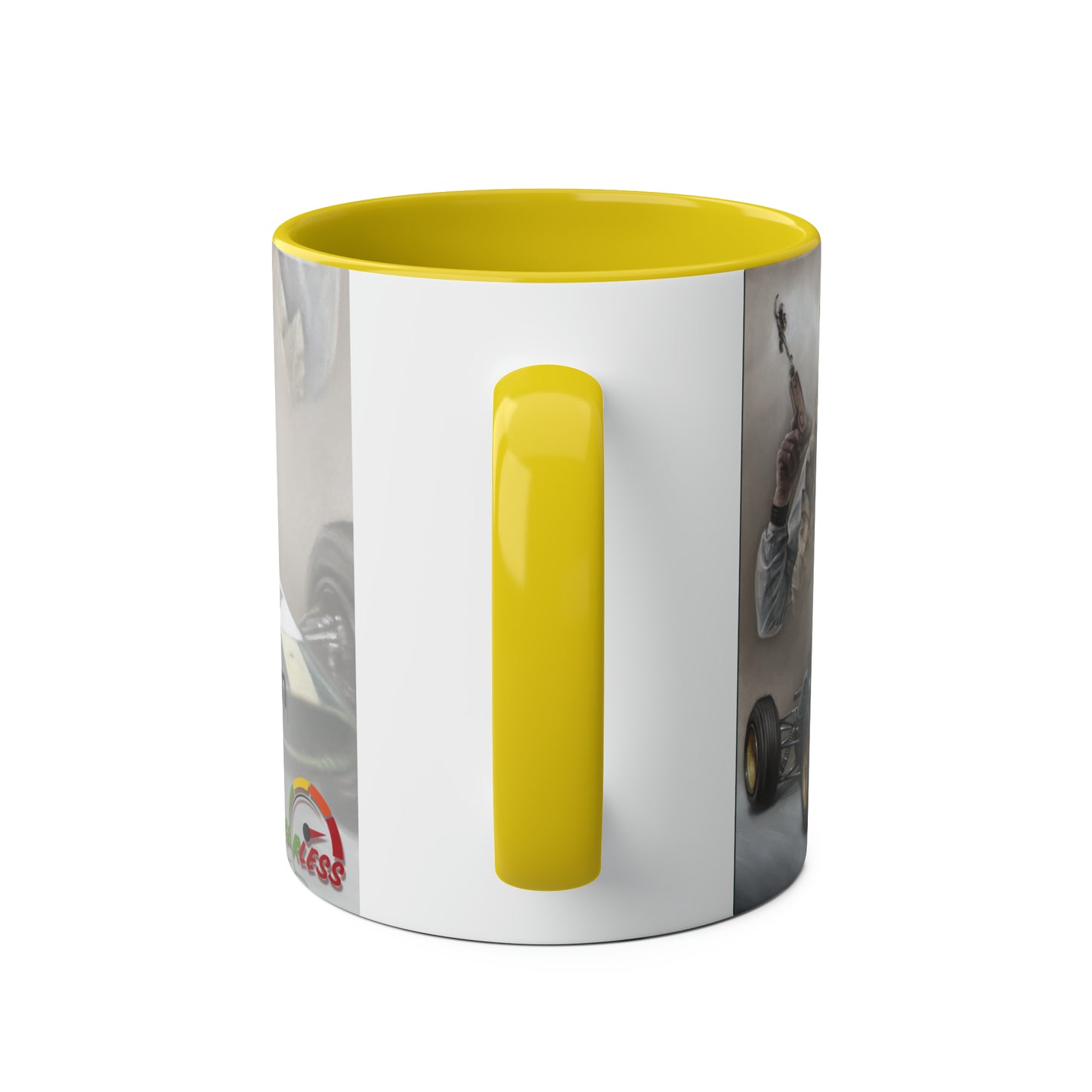 Jim Clark. World Champion 1962 - Two-Tone Coffee Mugs, 11oz