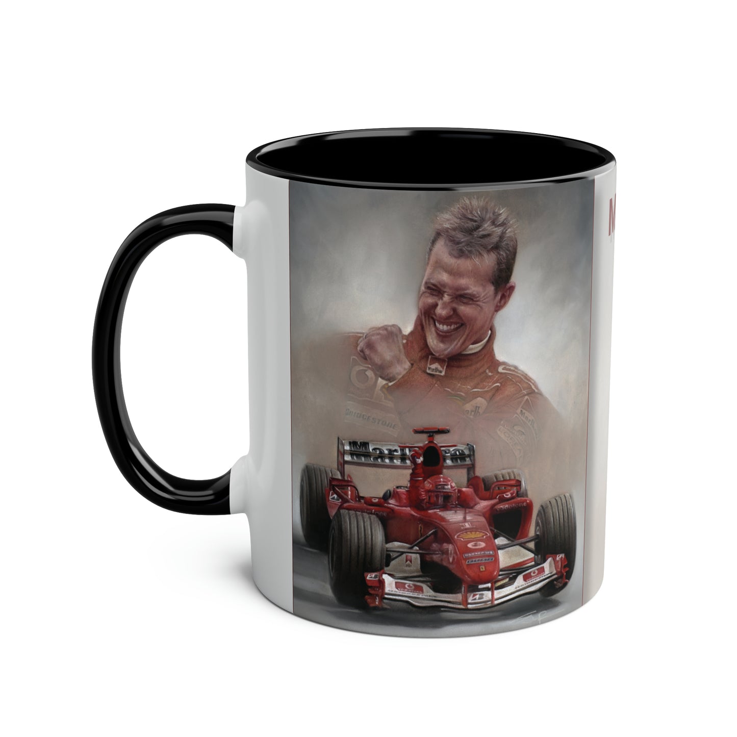 Michael Schumacher. World Champion 2004 - Two-Tone Coffee Mug, 11oz