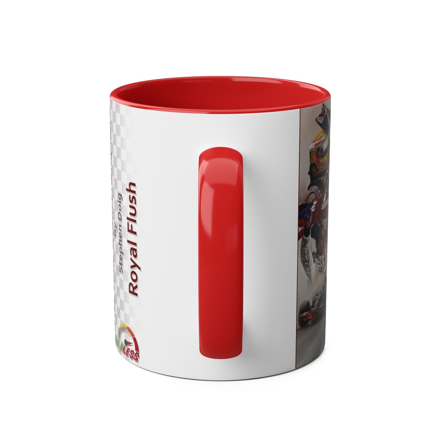 Lewis Hamilton. Five Time World Champion - Two-Tone Coffee Mug, 11oz