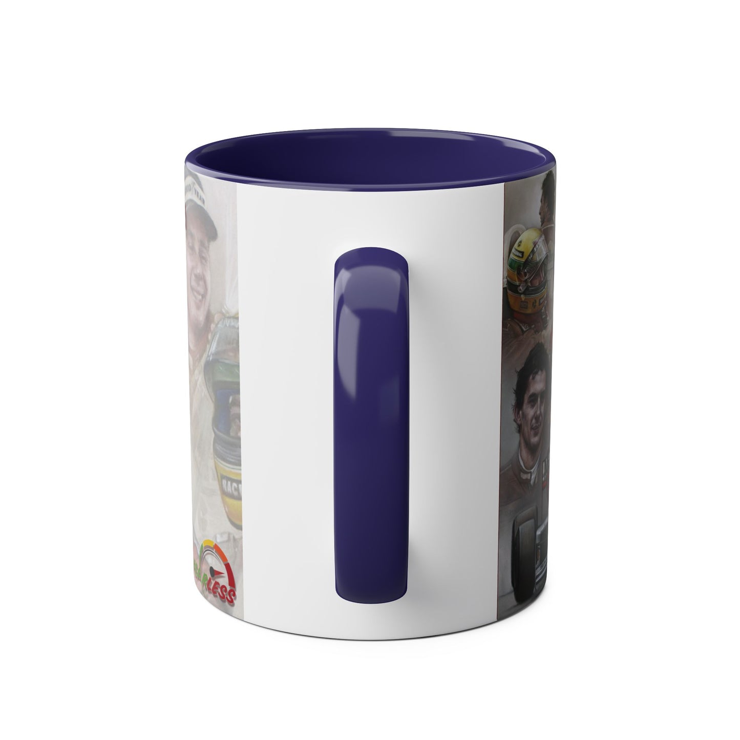 Ayrton Senna. ICON - Two-Tone Coffee Mug, 11oz