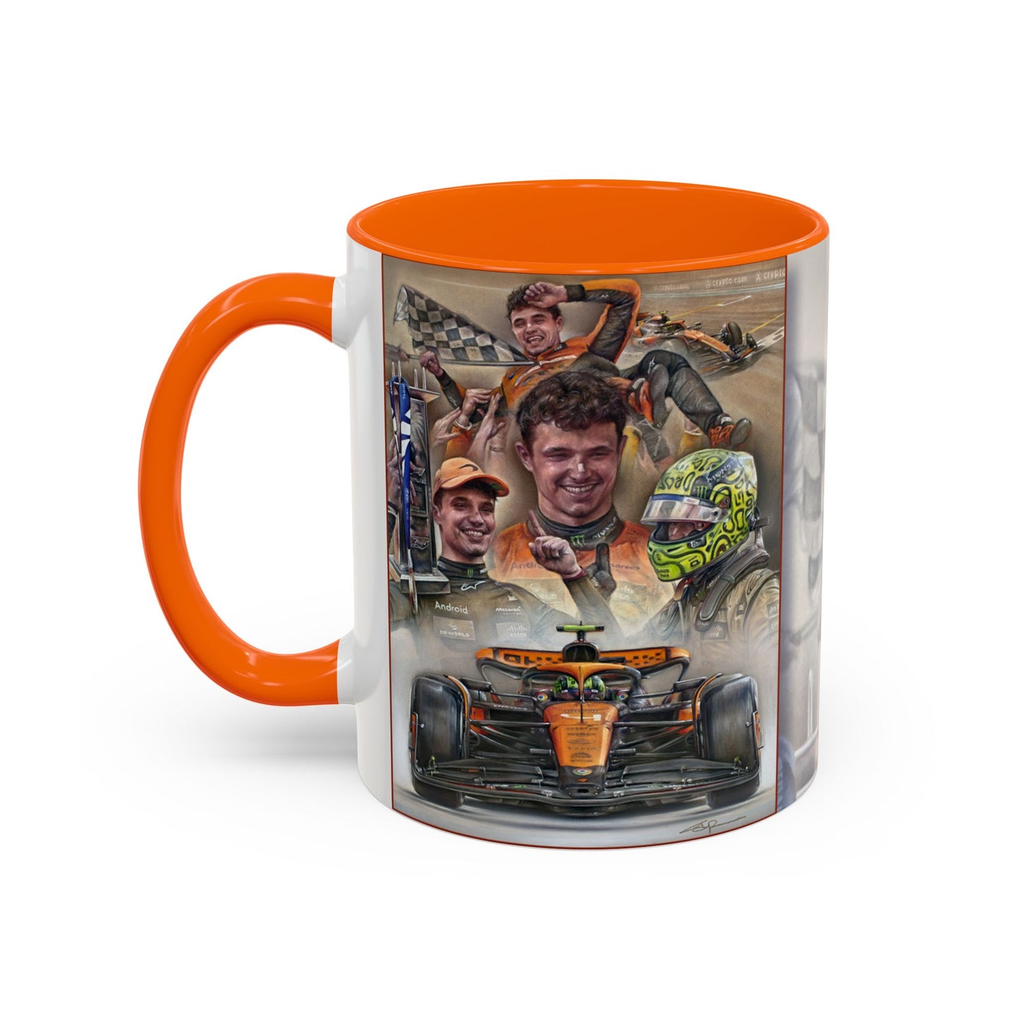 Lando Norris - Miami 2024 Coffee Mug 11oz by Stephen Doig