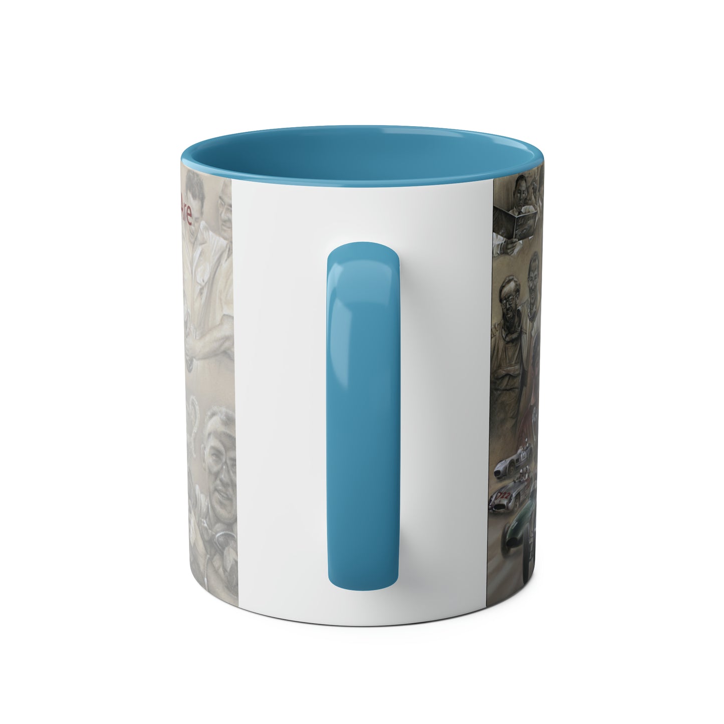 Stirling Moss. British Racing Legend - Two-Tone Coffee Mug, 11oz