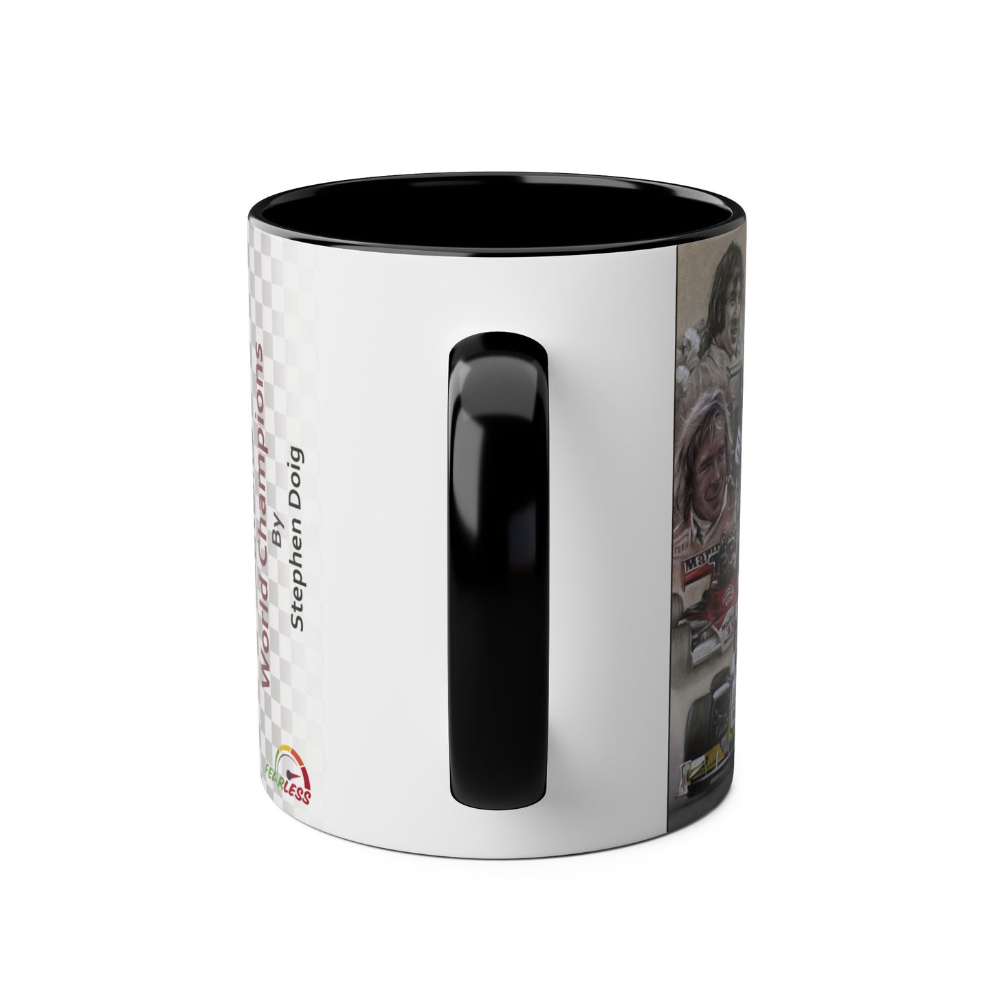 Britain's World Champions - By Stephen Doig - Two Tone Coffee Mug, 11oz