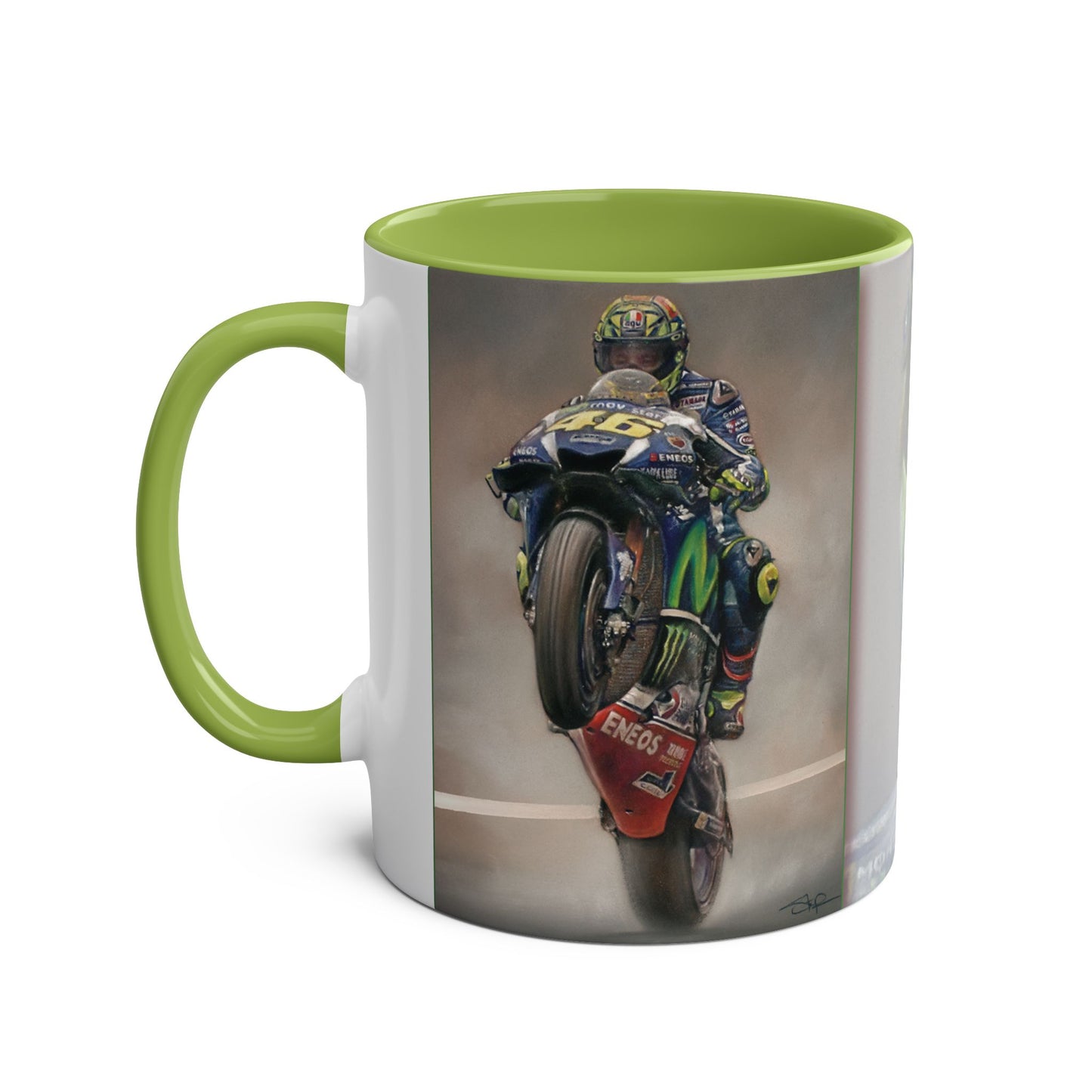 Valentino Rossi, The People's Champion, 11oz Two-Tone Coffee Mug
