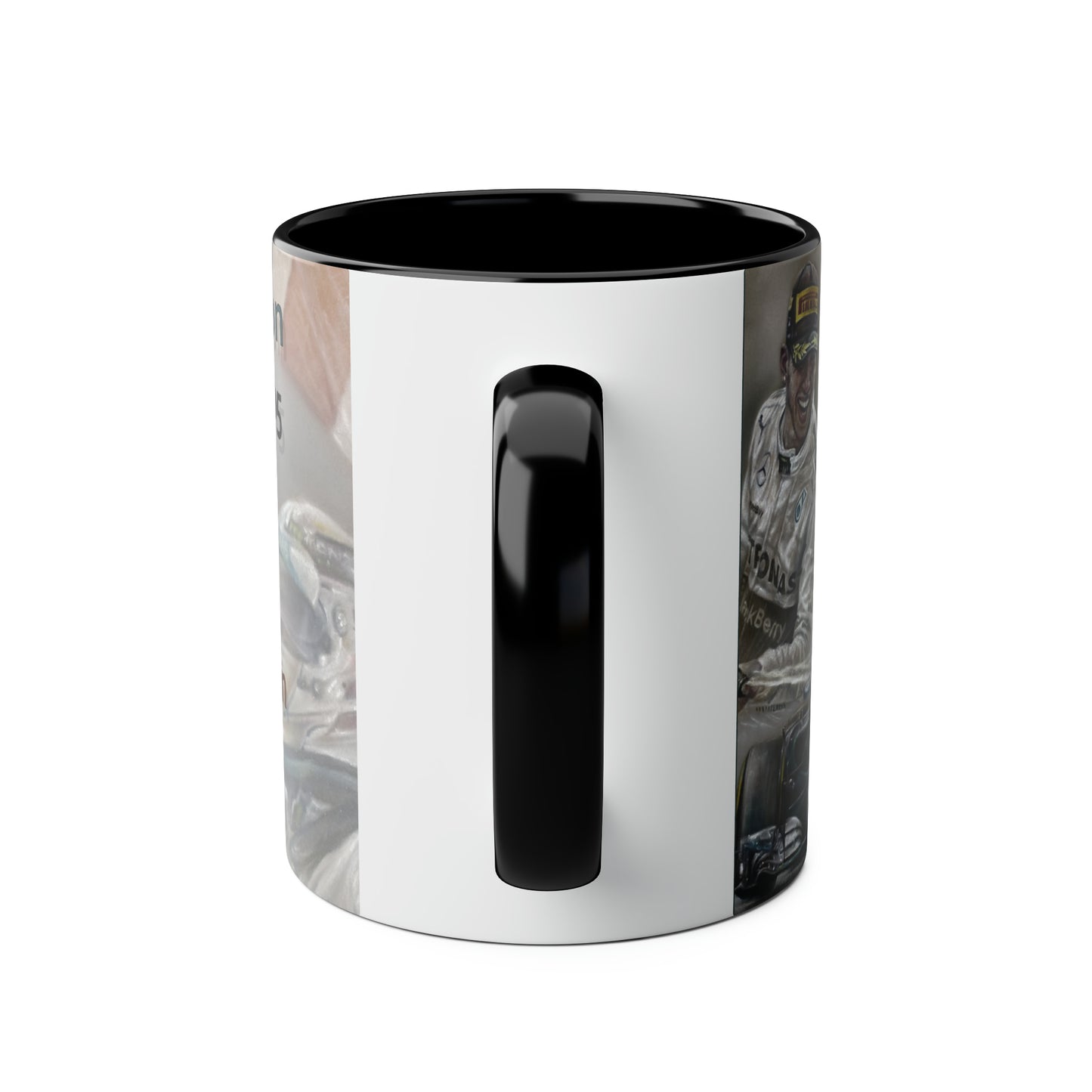 Lewis Hamilton. World Champion 2014 - Two-Tone Coffee Mug, 11oz