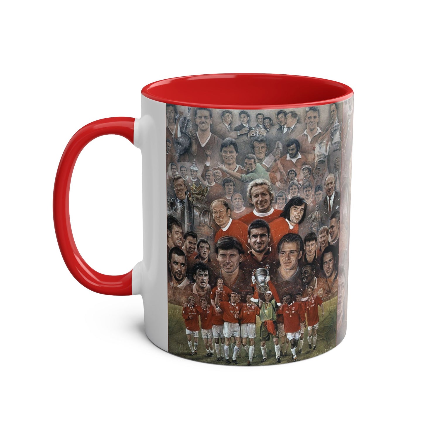 Manchester United Legends Coffee Mug, 11oz by Stephen Doig