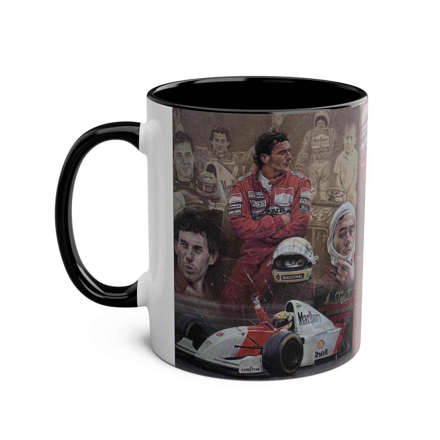 Ayrton Senna. Legend - Two-Tone Coffee Mug, 11oz
