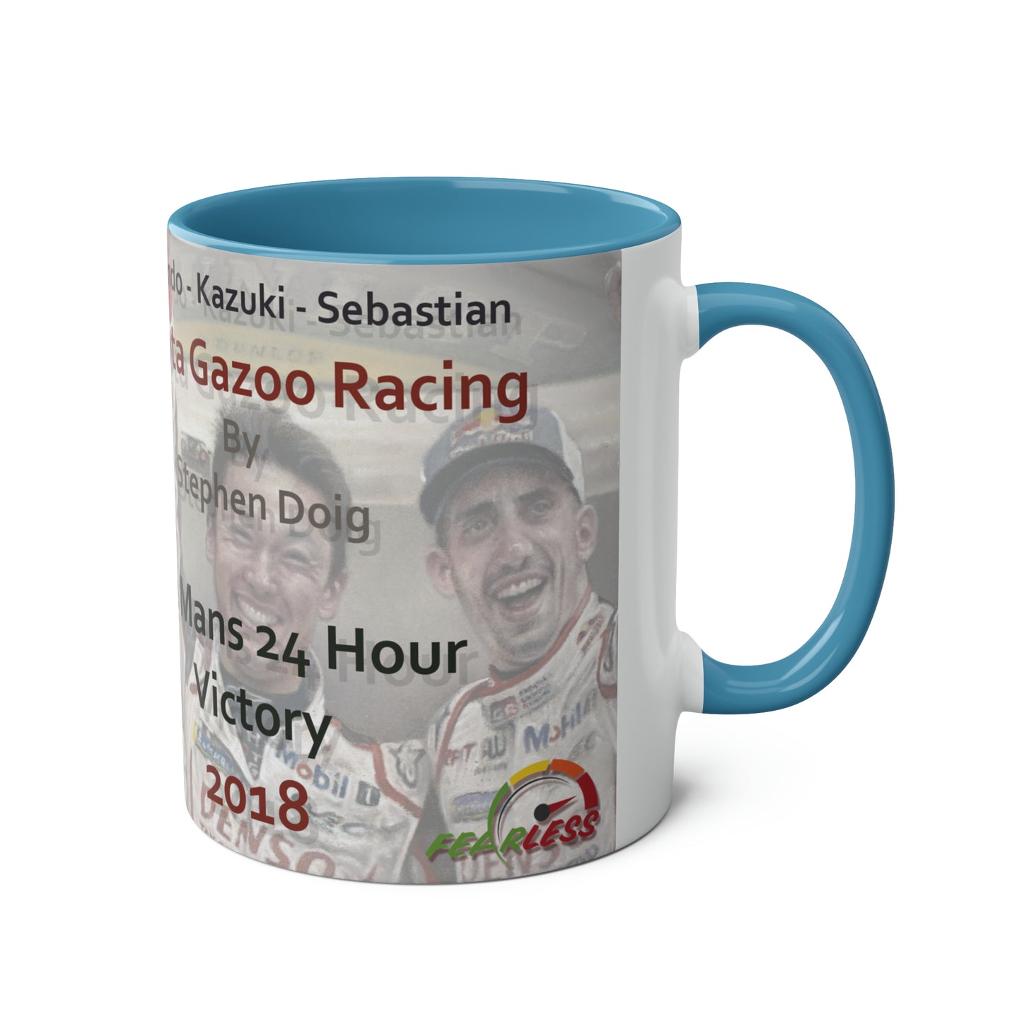 Fernando Alonso. Victory at Le Mans 2018 - Two-Tone Coffee Mug, 11oz