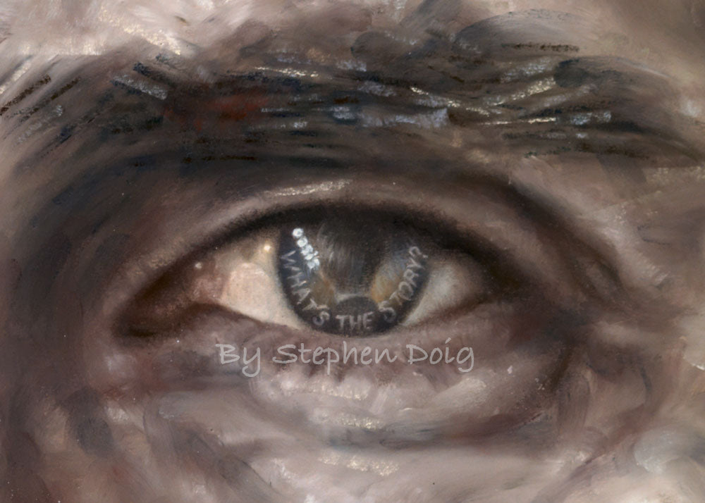 Liam Gallagher - What's The Story - Original Pastel Artwork by Stephen Doig