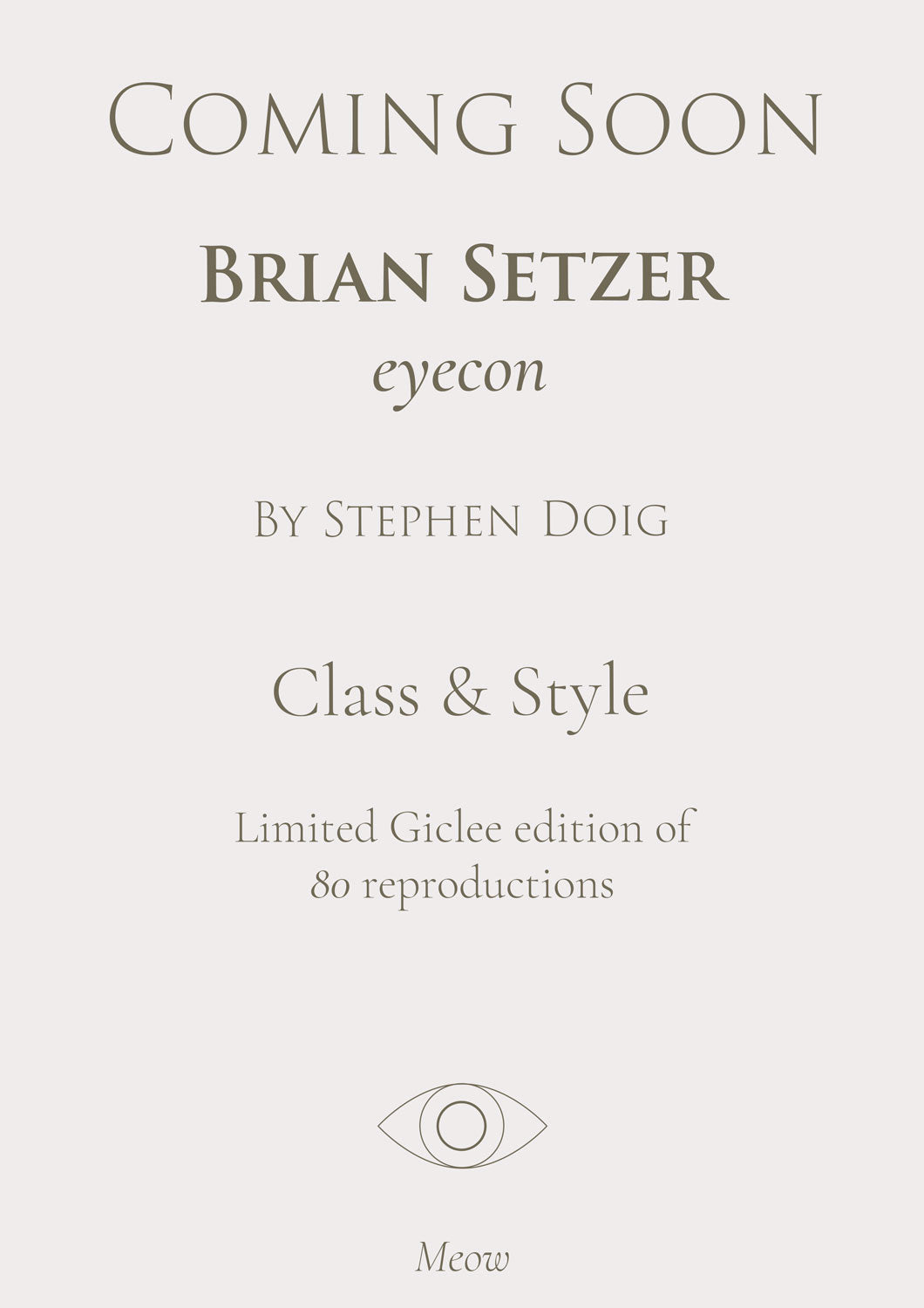 Brian Setzer - Class & Style - eyecon by Stephen Doig