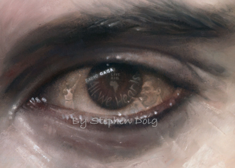 Freddie Mercury - Live Aid  -   Original Pastel Artwork by Stephen Doig