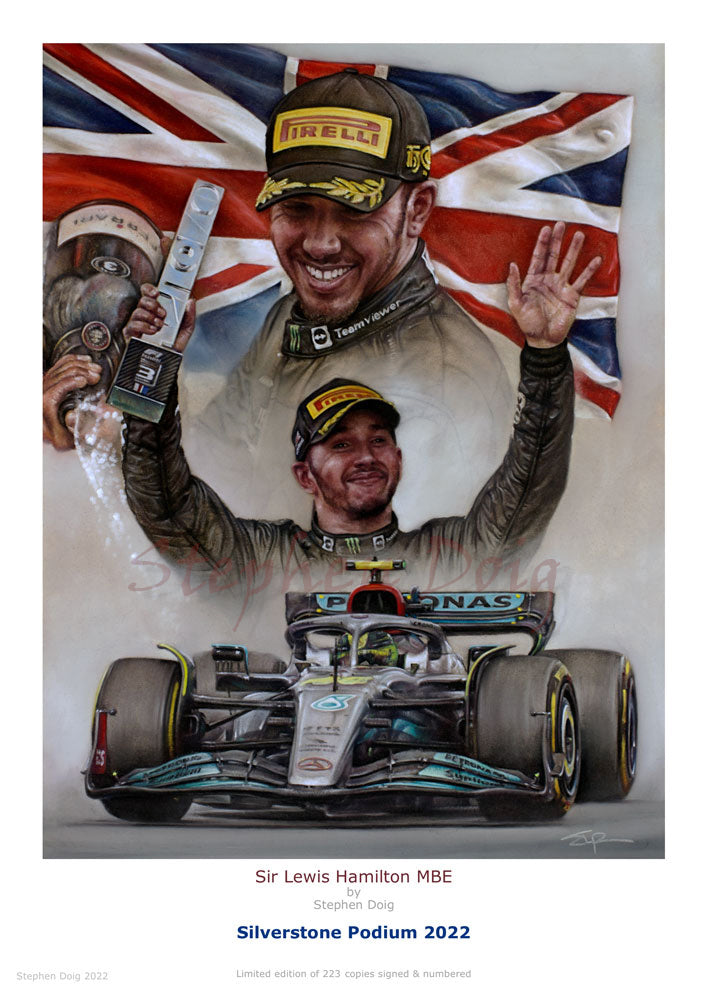 Silverstone Podium - British Grand Prix 2022 - Ltd edition of 223 copies.