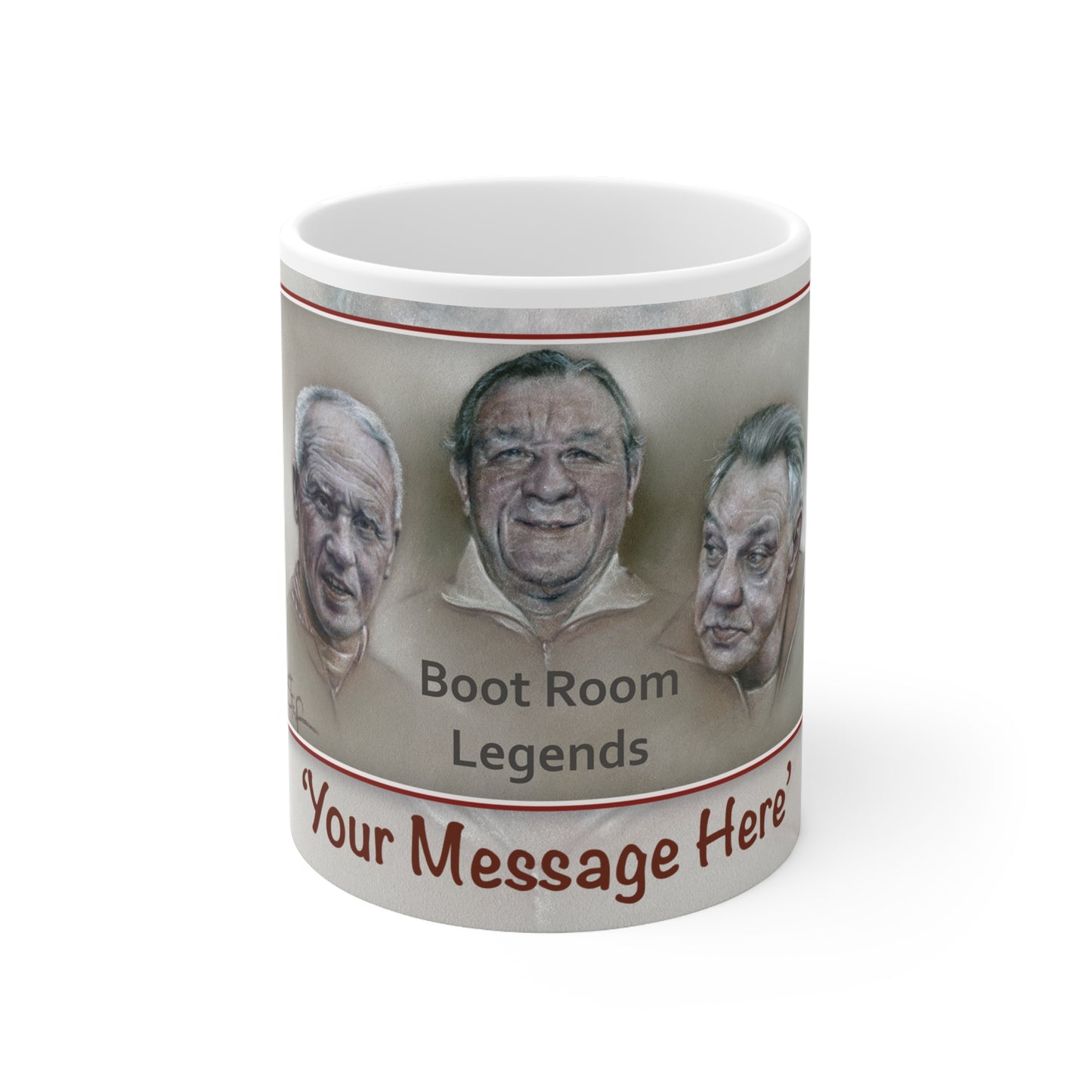 Boot Room Legends. Liverpool Managers  Personalisable Coffee Mug  by Stephen Doig