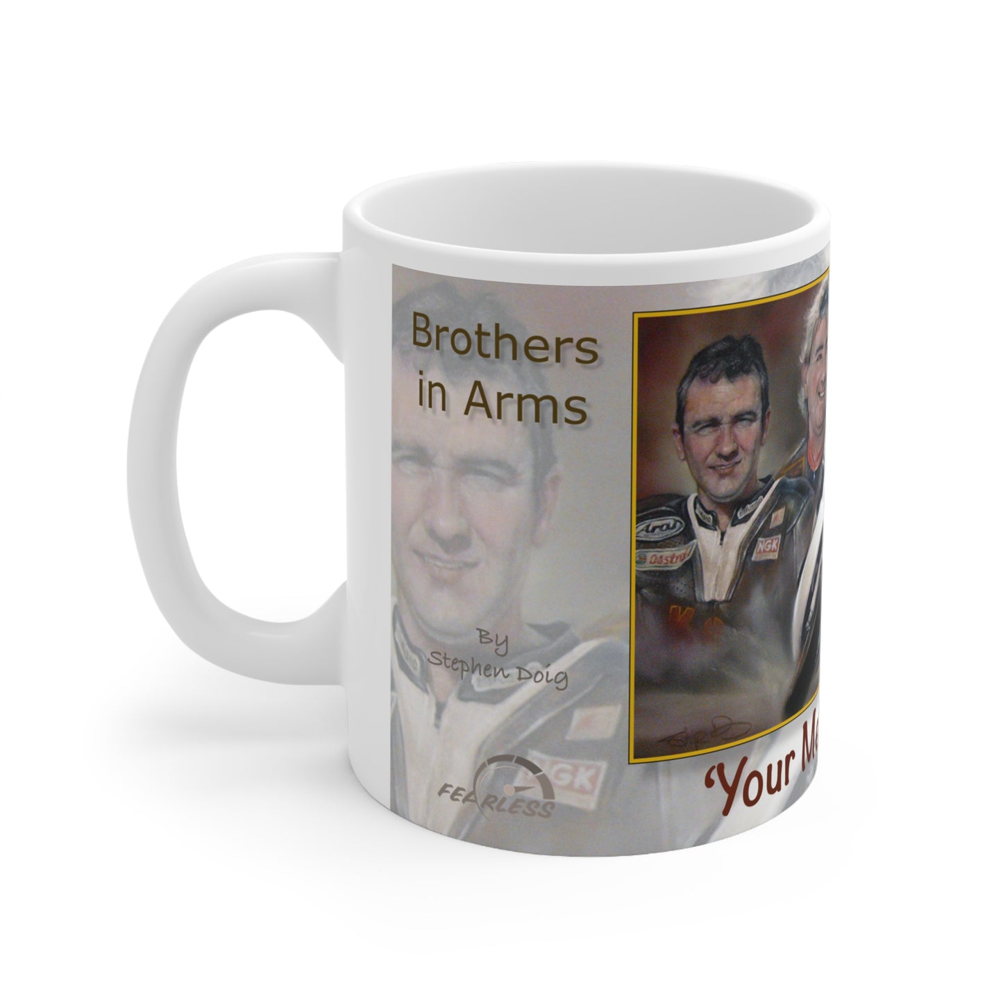 Legendary Brothers in Arms Personalisable Coffee Mug  by Stephen Doig