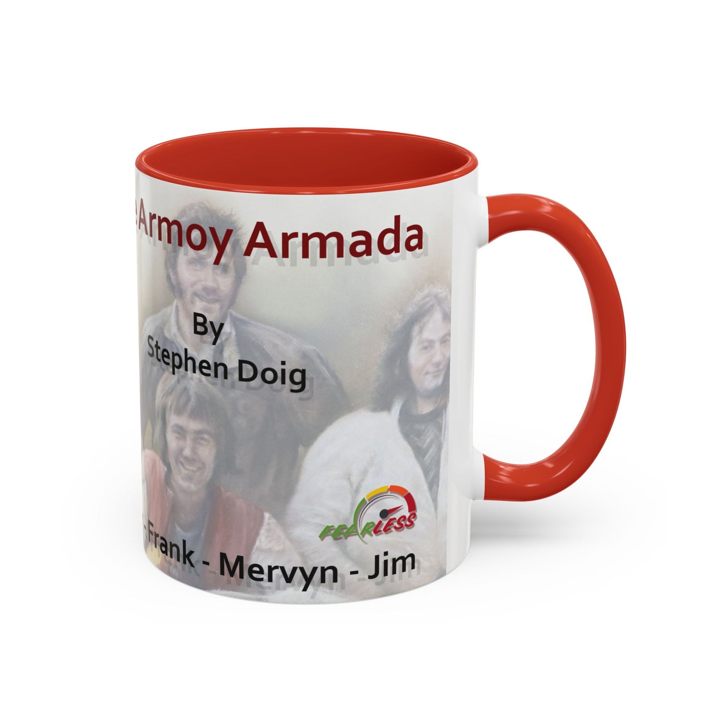 The Armoy Armada - Joey, Frank, Mervyn. Jim.   11oz Coffee Mug by Stephen Doig