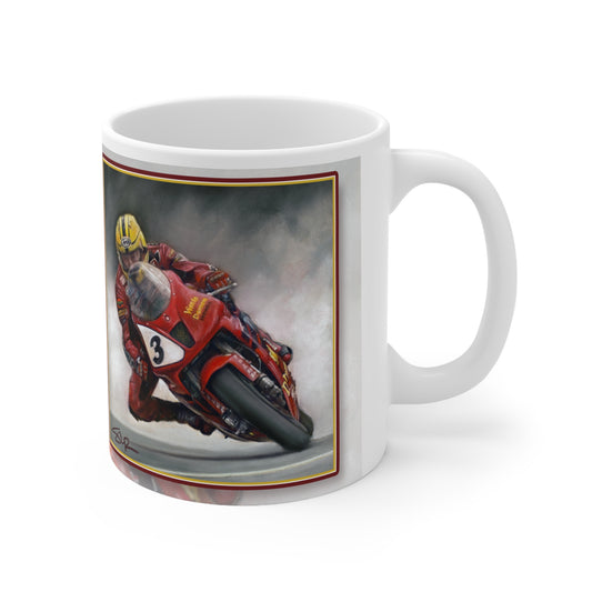 Joey Dunlop. TT Legend  Personalisable Coffee Mug  by Stephen Doig