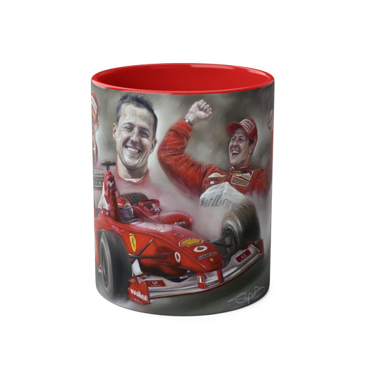 Michael Schumacher. Ferrari's Finest - Two-Tone Coffee Mug, 11oz