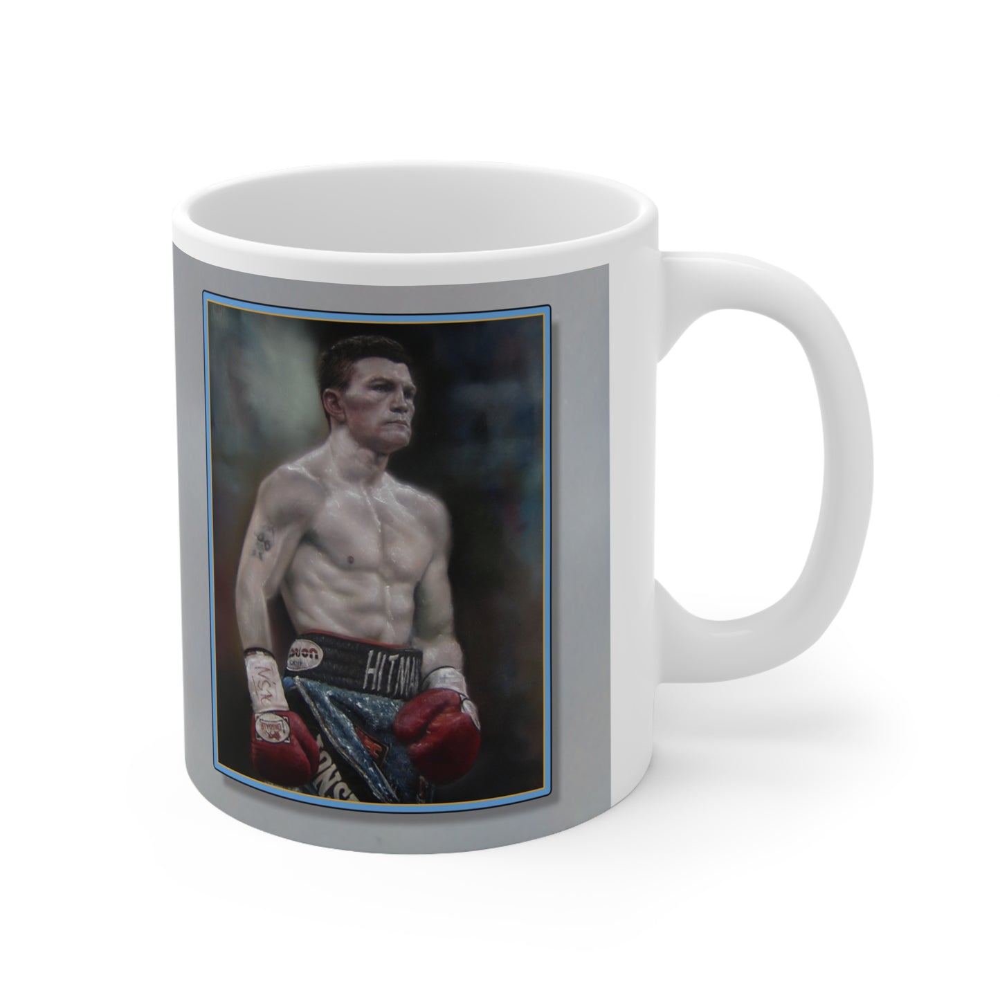 Ricky Hatton British Legend  Personalisable Coffee Mug  by Stephen Doig