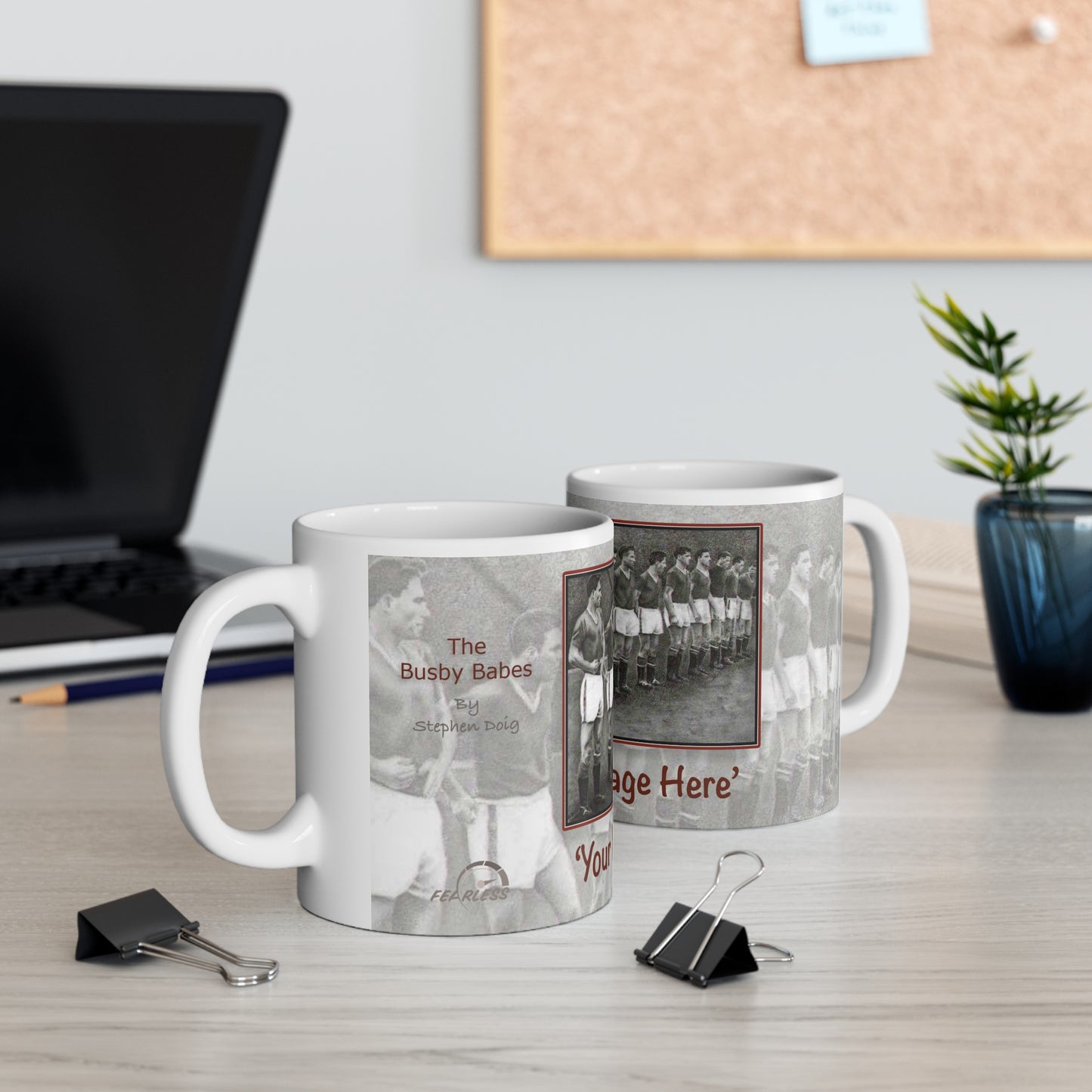 The Busby Babes  Personalisable Coffee Mug  by Stephen Doig