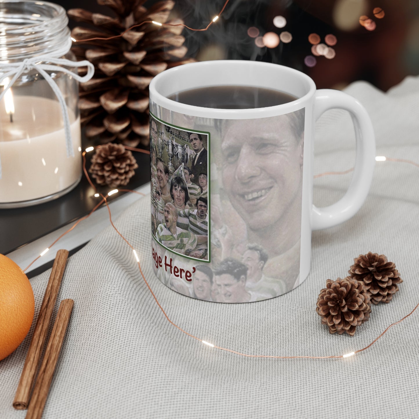 Celtic Legends Personalisable Coffee Mug  by Stephen Doig