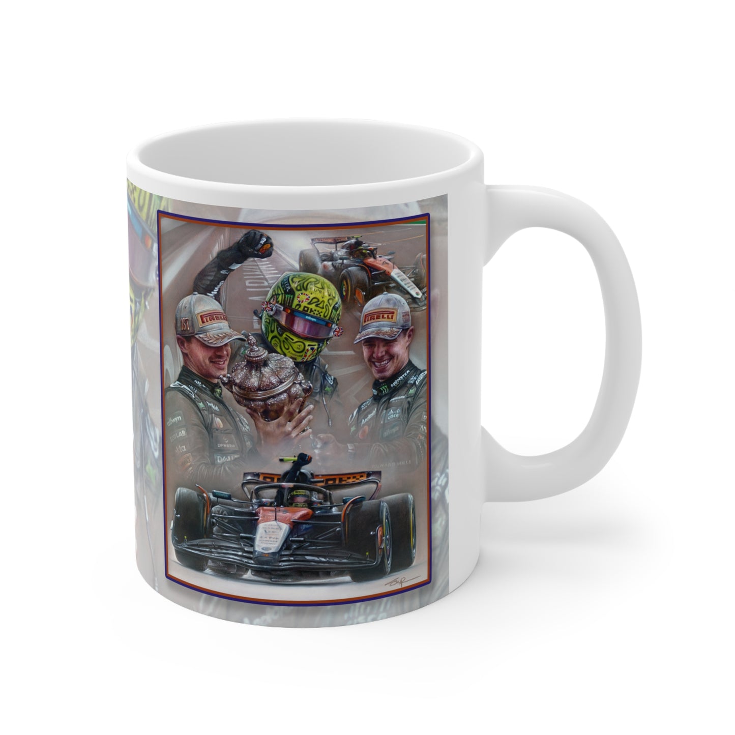 Personalised 2025 British Grand Prix Mug — Victory at Silverstone (Add Your Message)