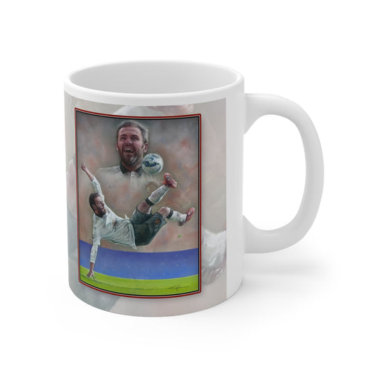 Juan Mata  Man Utd  Personalisable Coffee Mug  by Stephen Doig