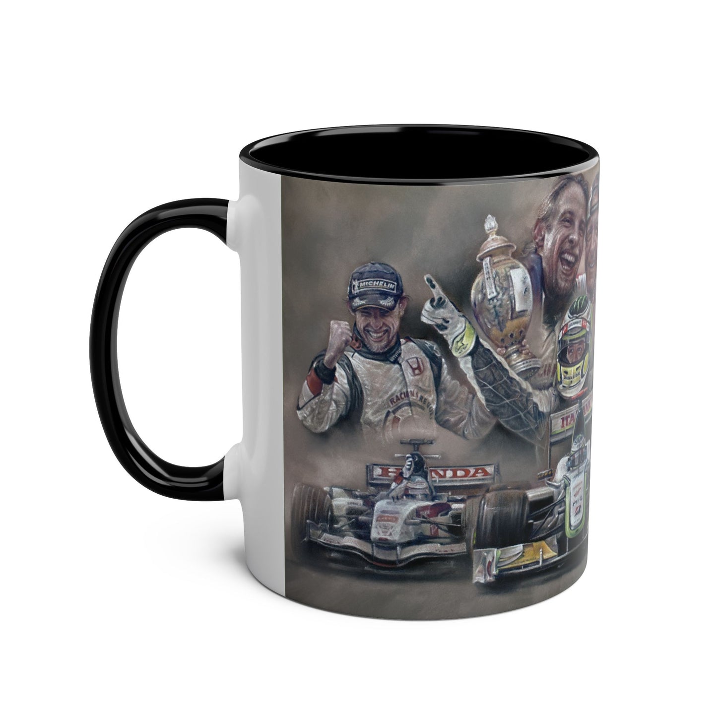 Jenson Button. Thanks For The Memories - Two-Tone Coffee Mug, 11oz