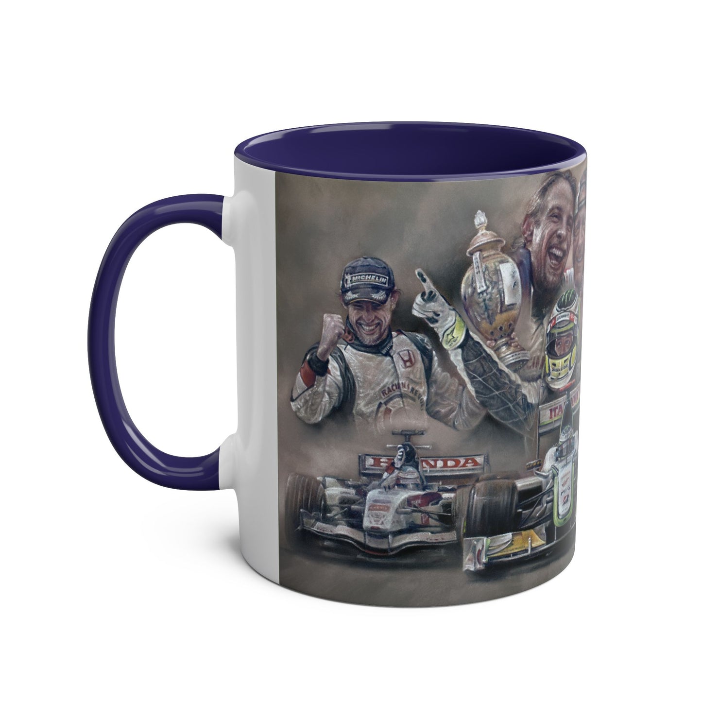 Jenson Button. Thanks For The Memories - Two-Tone Coffee Mug, 11oz