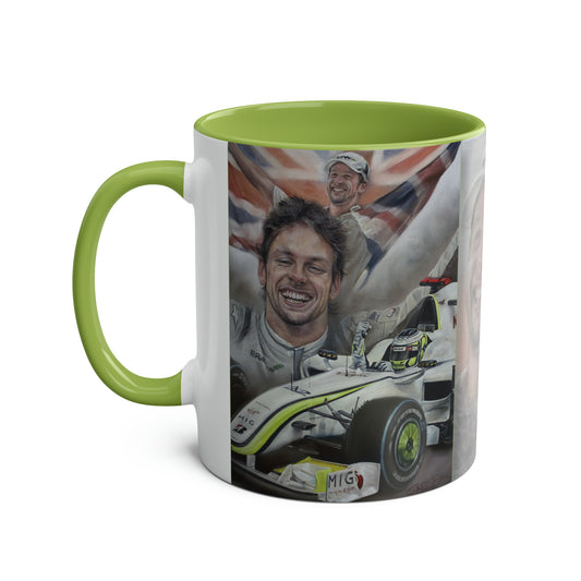 Jenson Button. World Champion 2009 - Two-Tone Coffee Mug, 11oz