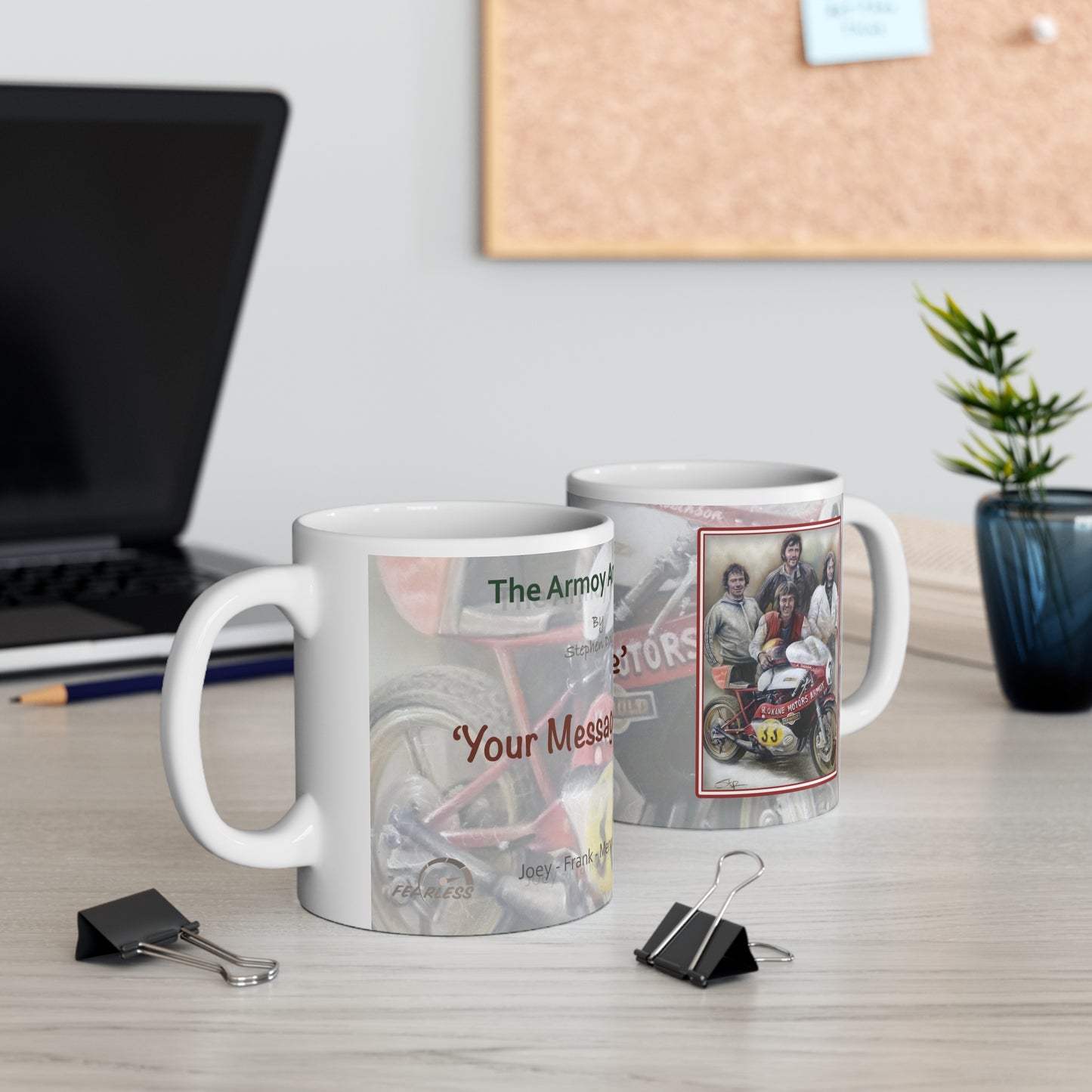 The Armoy Armada  Personalisable Coffee Mug  by Stephen Doig