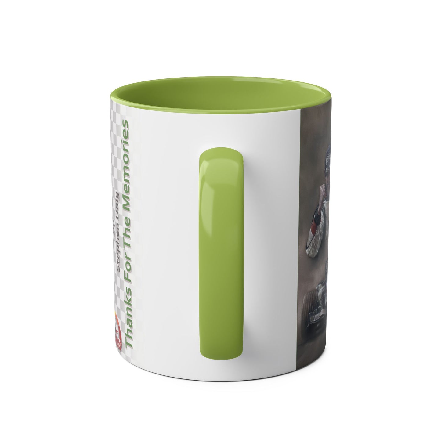 Jenson Button. Thanks For The Memories - Two-Tone Coffee Mug, 11oz