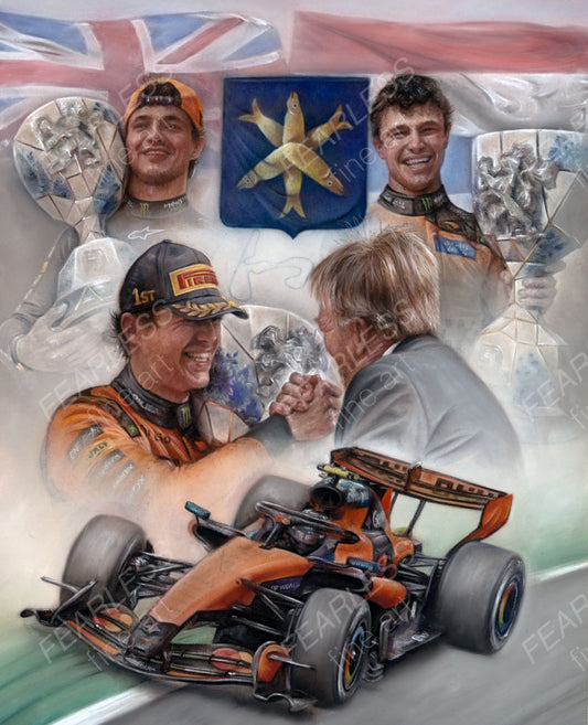 Lando Norris  Zandvoort Finale 2026  Ltd edition giclee print by Stephen Doig