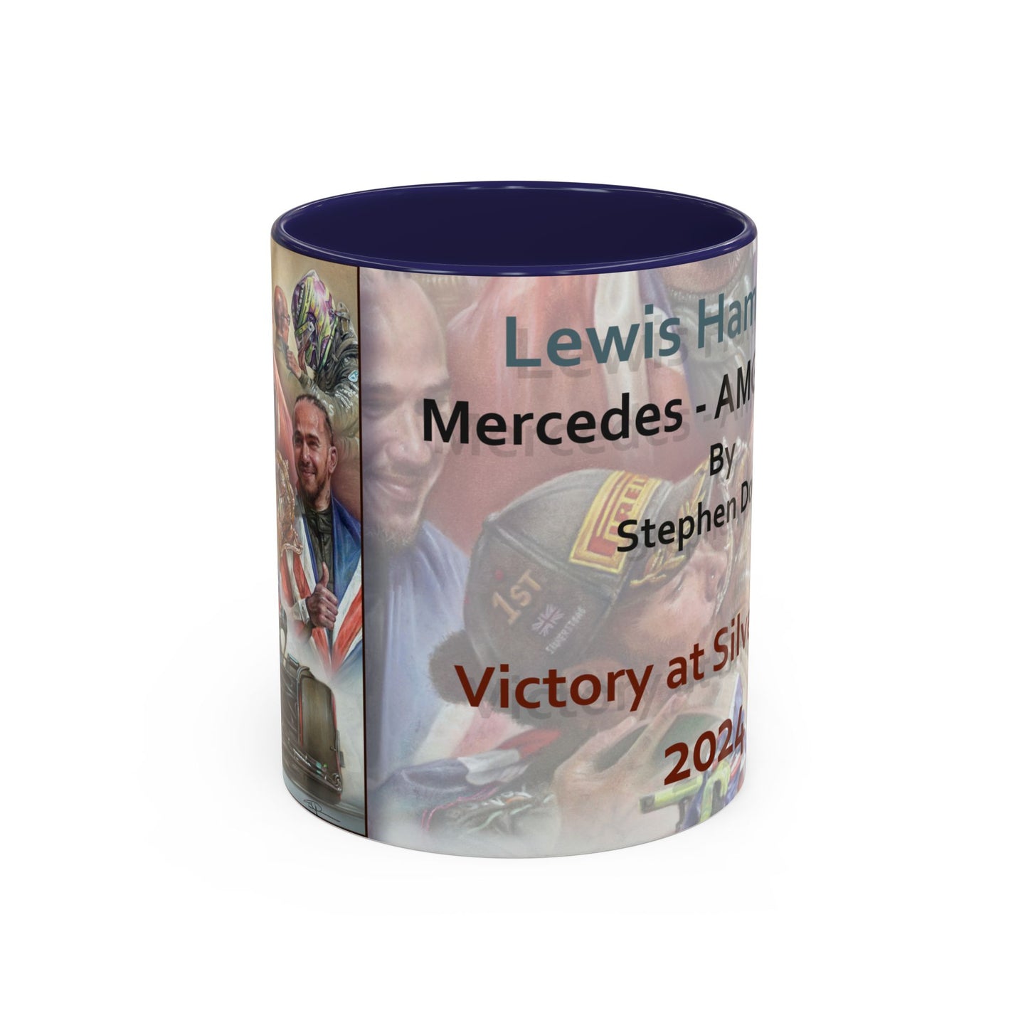 Lewis Hamilton - Silverstone 2024  Coffee Mug 11oz by Stephen Doig