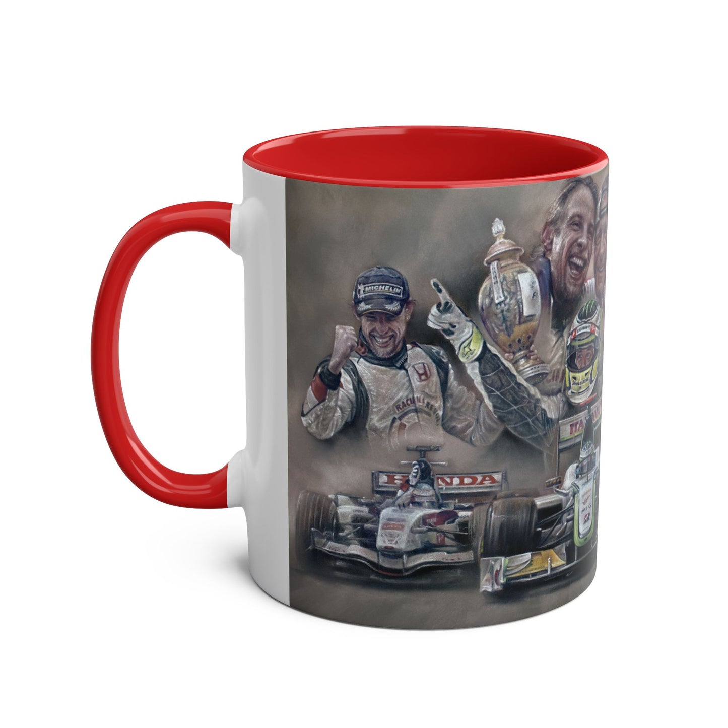 Jenson Button. Thanks For The Memories - Two-Tone Coffee Mug, 11oz