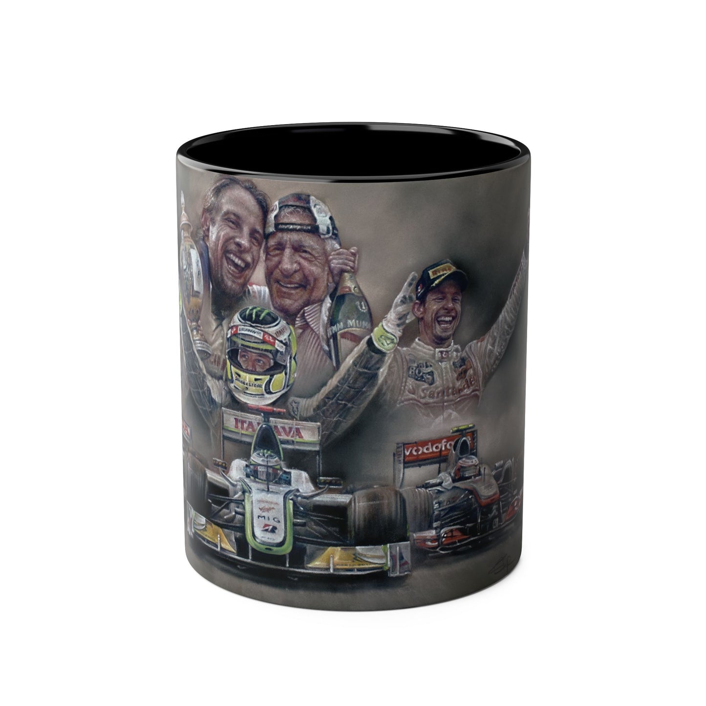 Jenson Button. Thanks For The Memories - Two-Tone Coffee Mug, 11oz