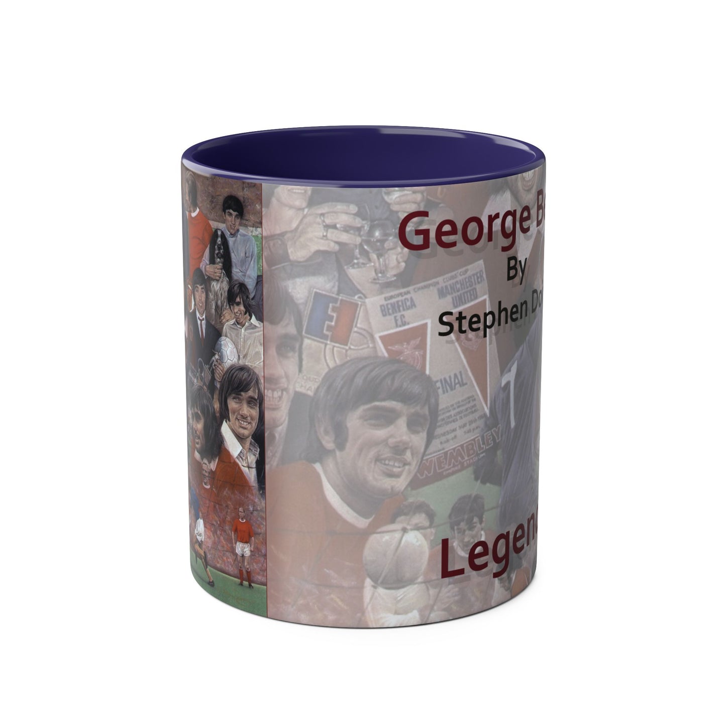 Coffee Mug - George Best Legend 11oz Two-Tone