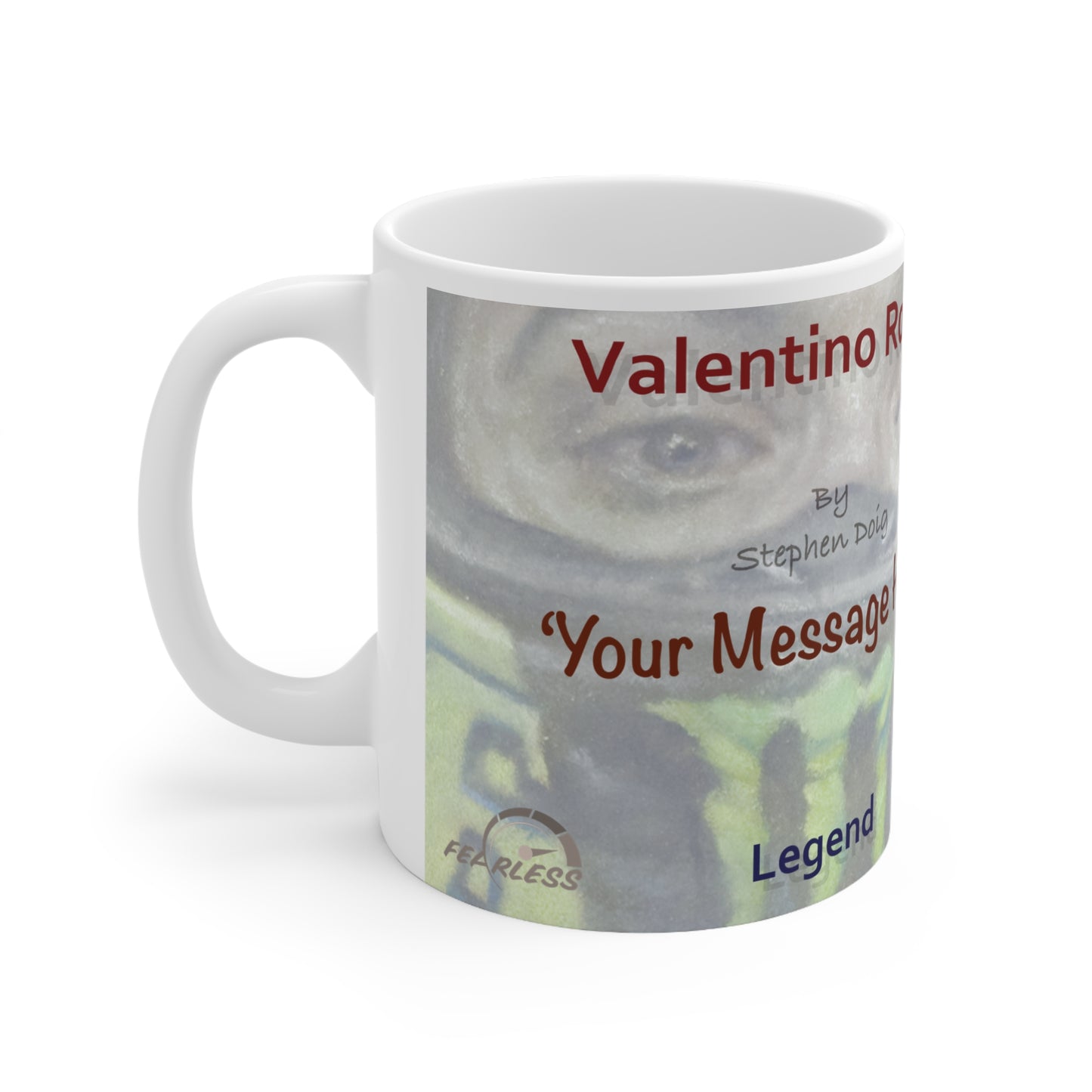 Valentino Rossi  MotoGP Legend  Personalisable Coffee Mug  by Stephen Doig