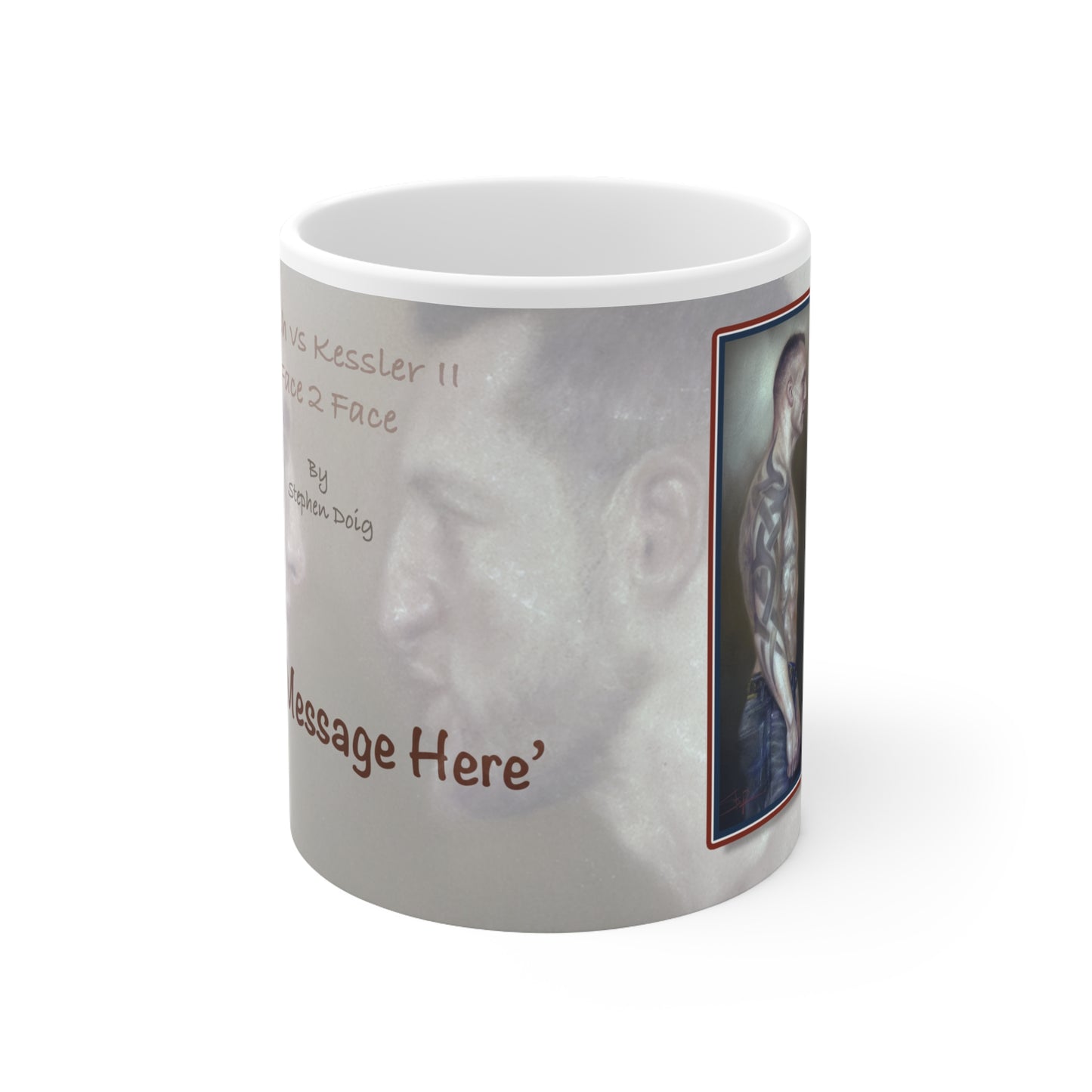 Froch vs Kessler II   Personalisable Coffee Mug  by Stephen Doig